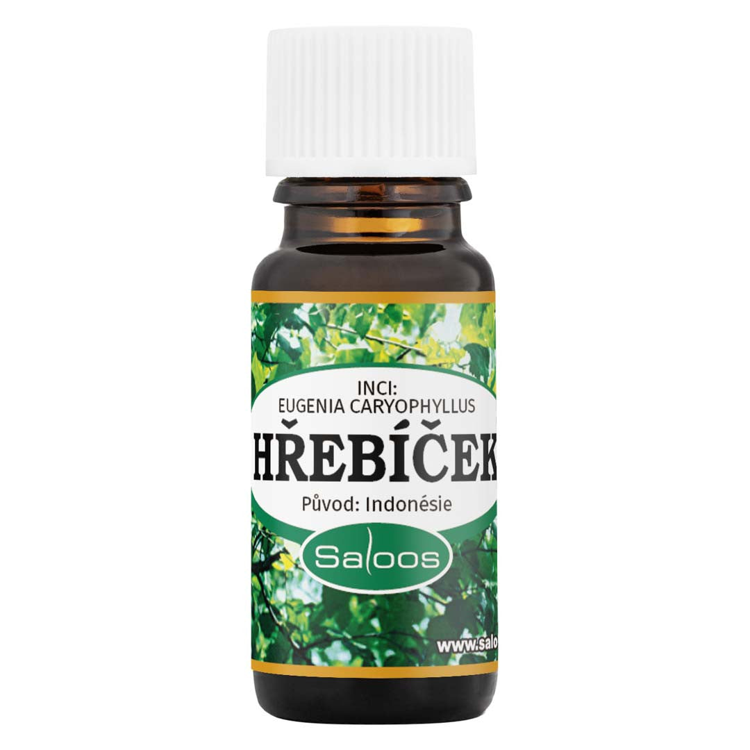 Saloos Esenciální olej Hřebíček (10 ml) - prohřívá a ulevuje od napětí Saloos