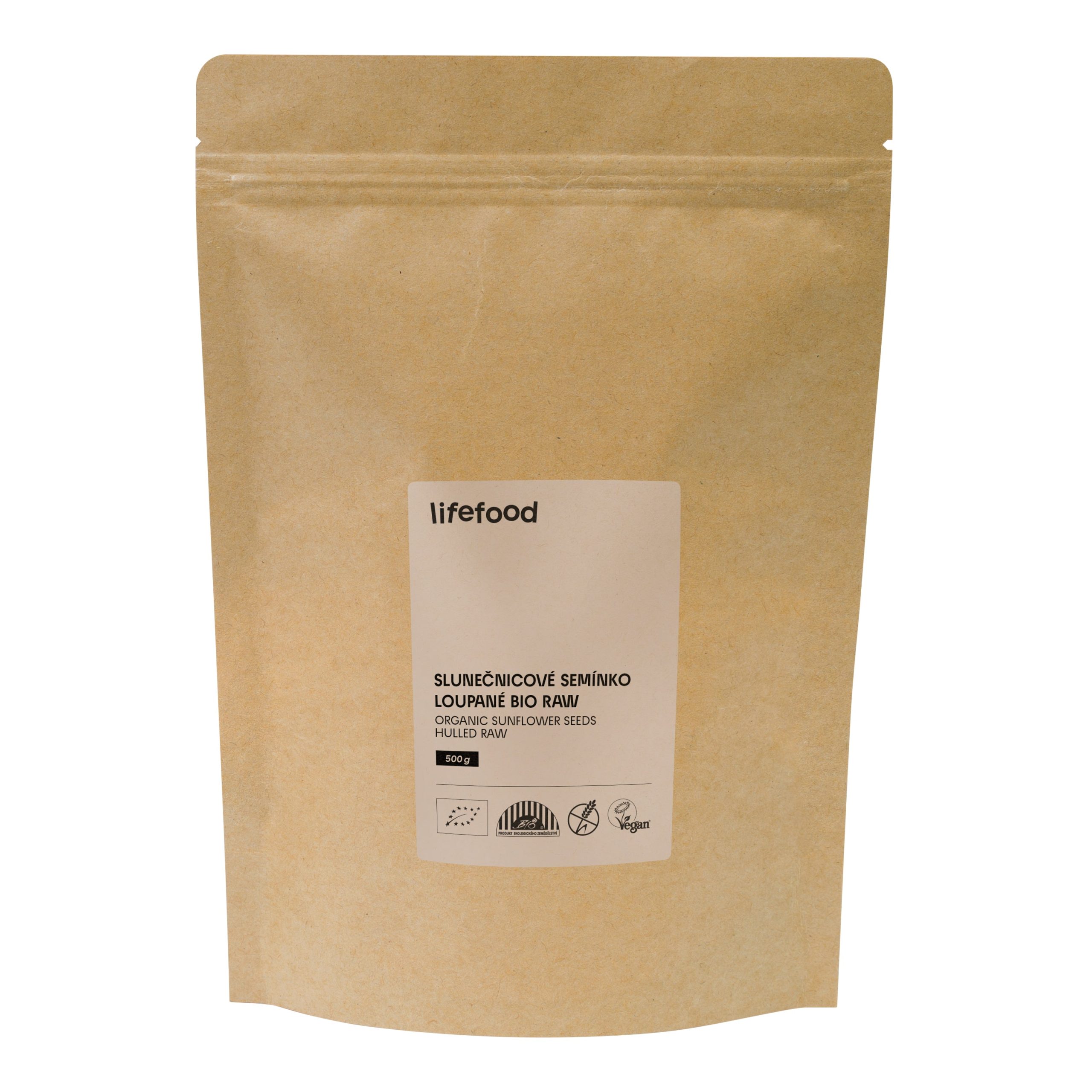 Semínka slunečnicová RAW 500 g BIO   LIFEFOOD Lifefood