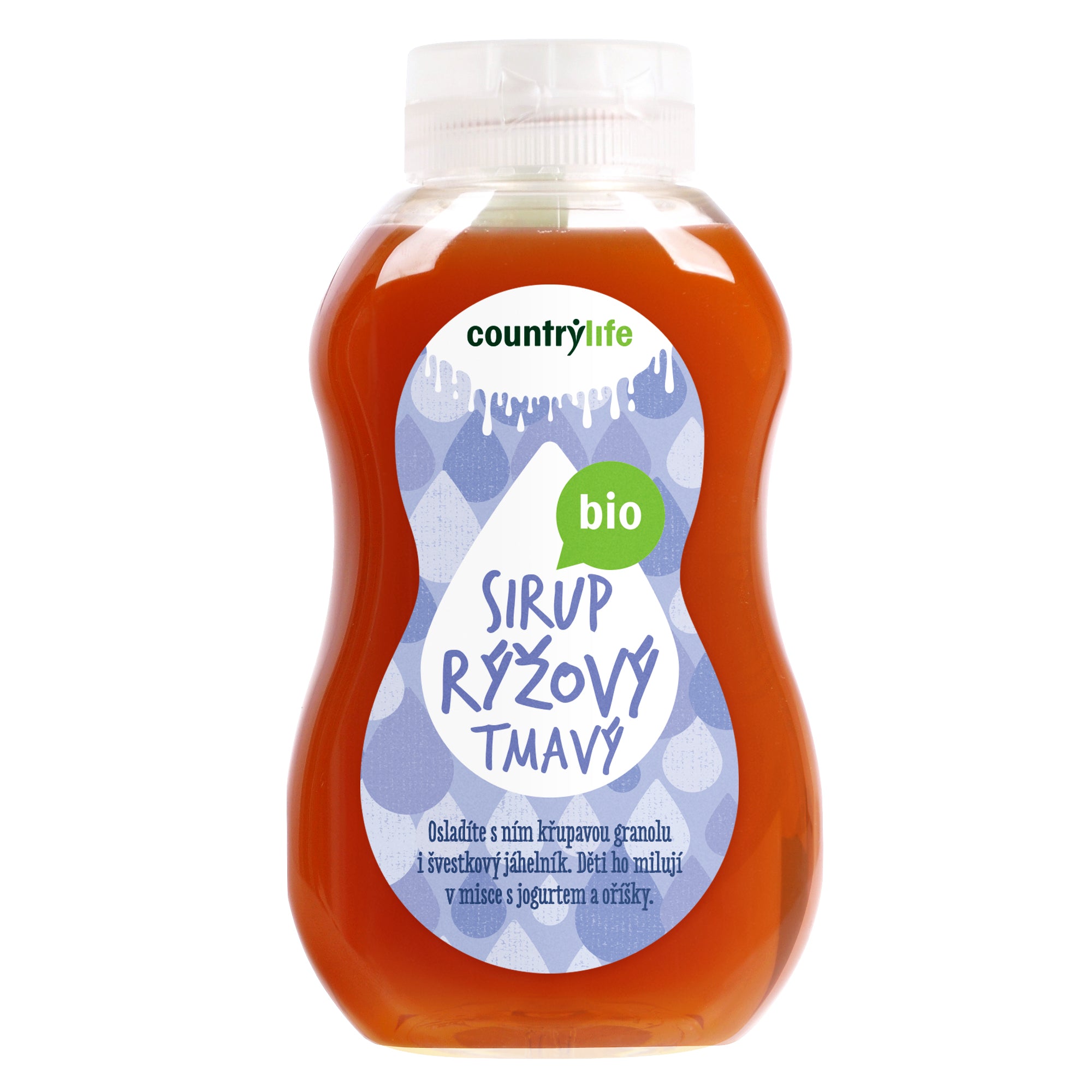 Sirup rýžový tmavý 250 ml/345 g BIO   COUNTRY LIFE Country Life