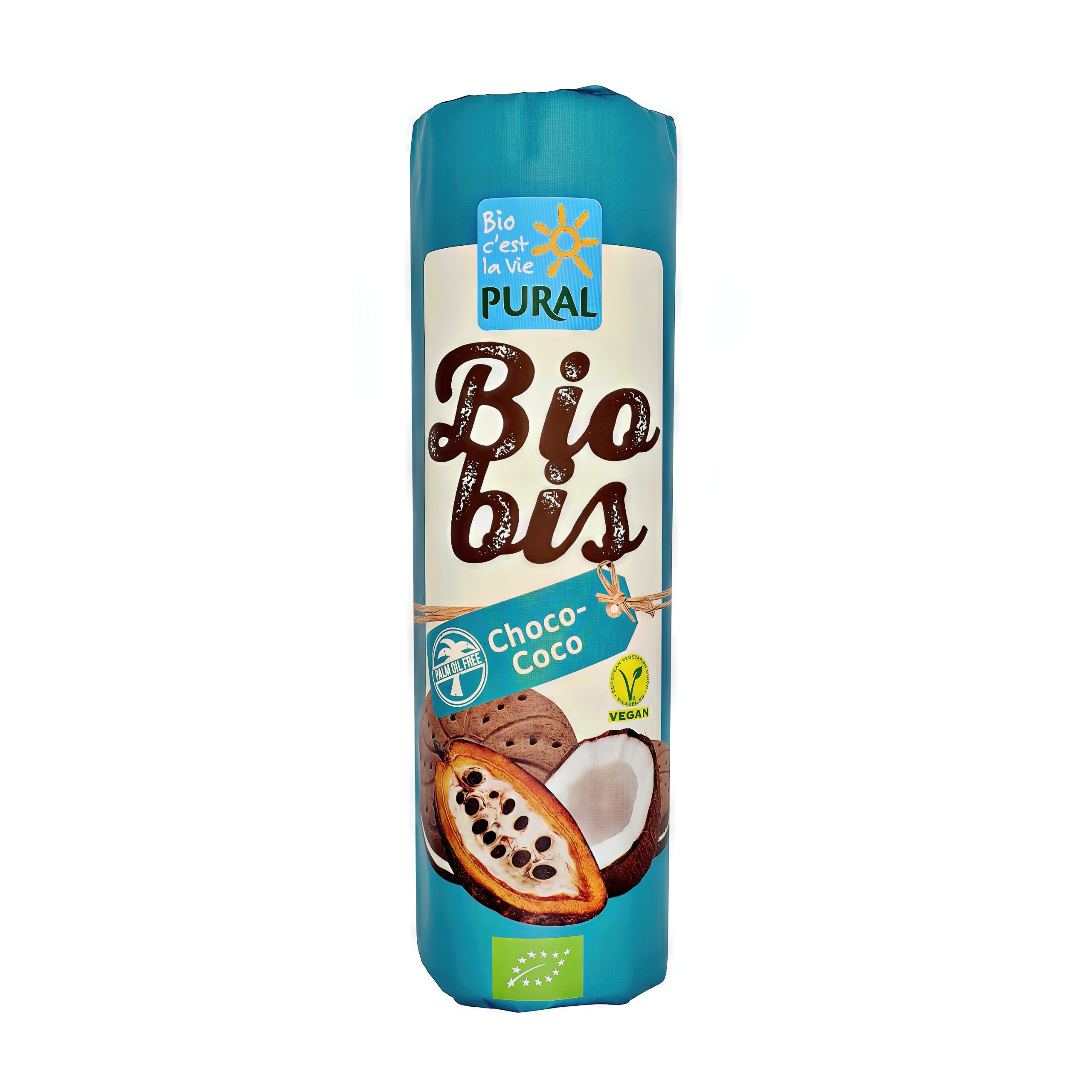 Sušenky kakaové s kokosovým krémem 300 g BIO   PURAL PURAL
