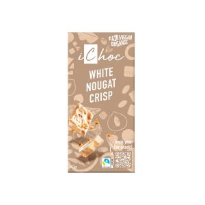 Tabulka bílý nugát s oříšky iChoc vegan 80 g BIO   VIVANI Vivani