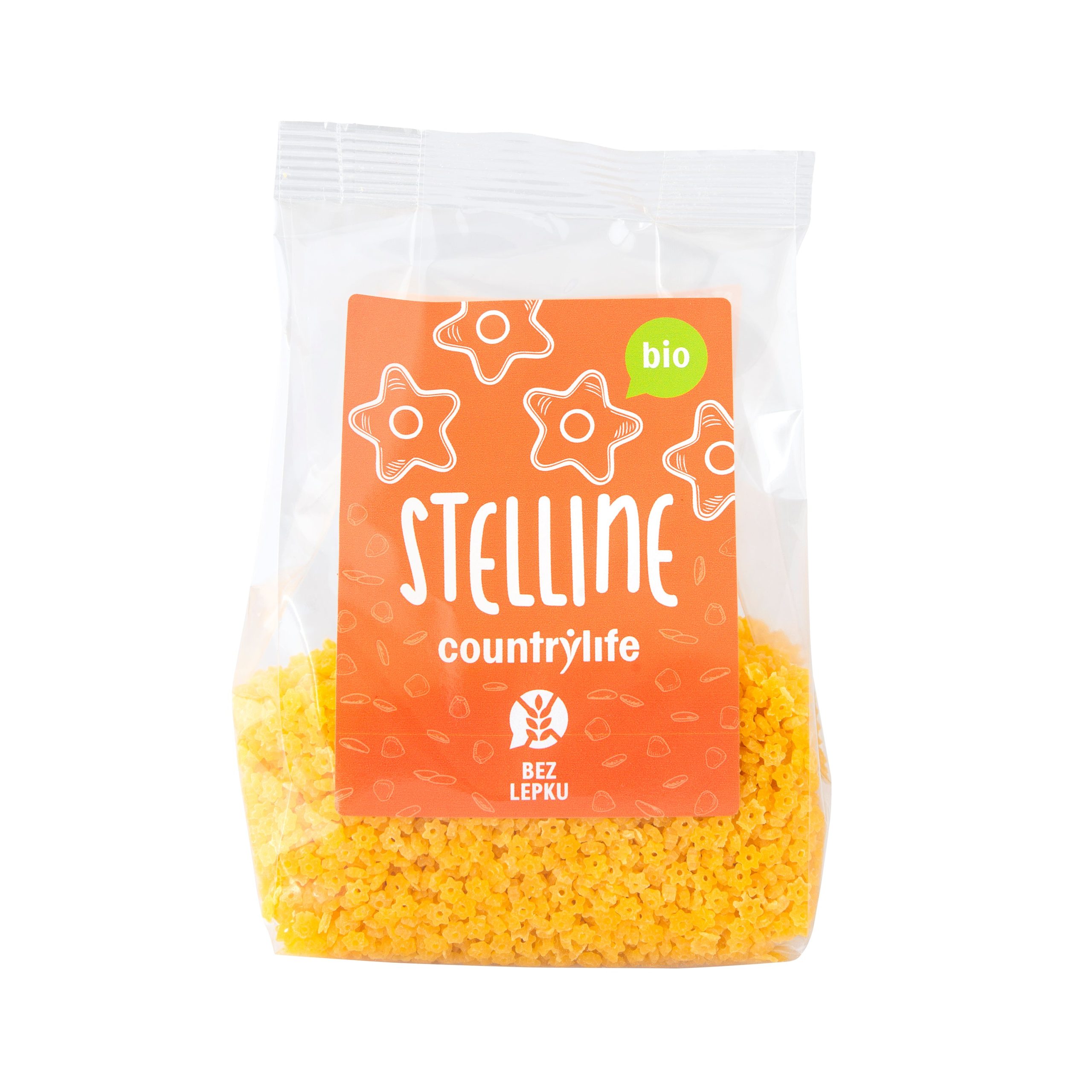 Těstoviny stelline kukuřično-rýžové 250 g BIO   COUNTRY LIFE Country Life