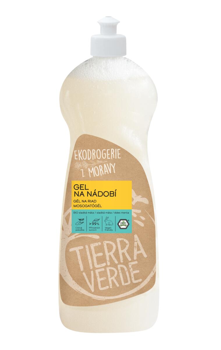Tierra Verde Gel na nádobí - BIO sladká máta - 1 l Tierra Verde