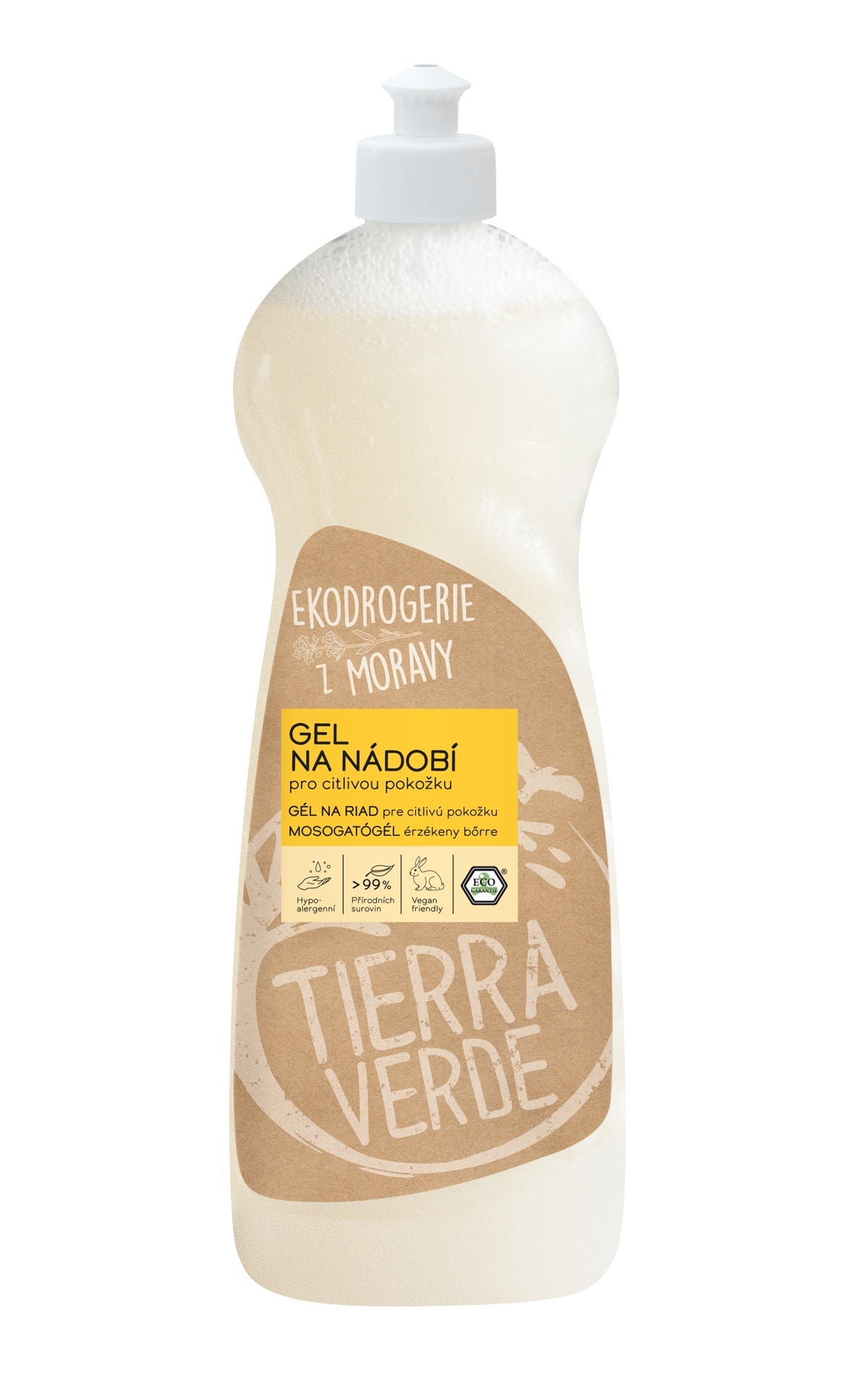 Tierra Verde Gel na nádobí - pro citlivou pokožku - 1 l Tierra Verde