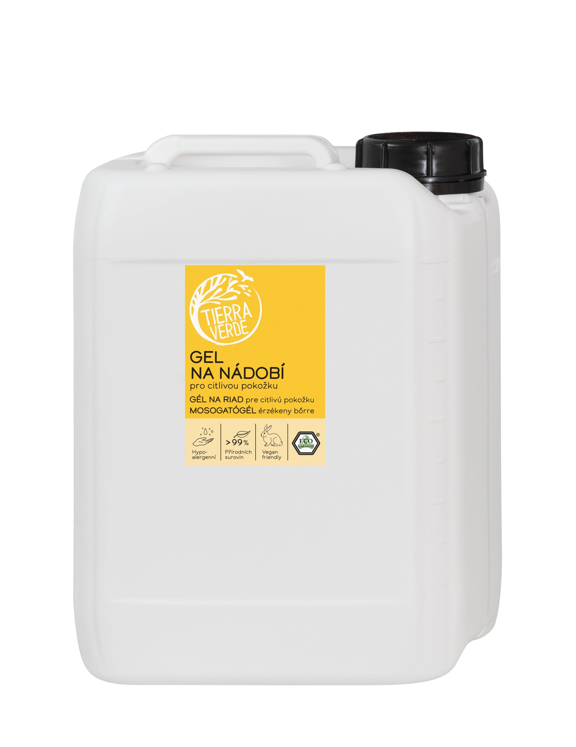 Tierra Verde Gel na nádobí - pro citlivou pokožku - 5 l Tierra Verde