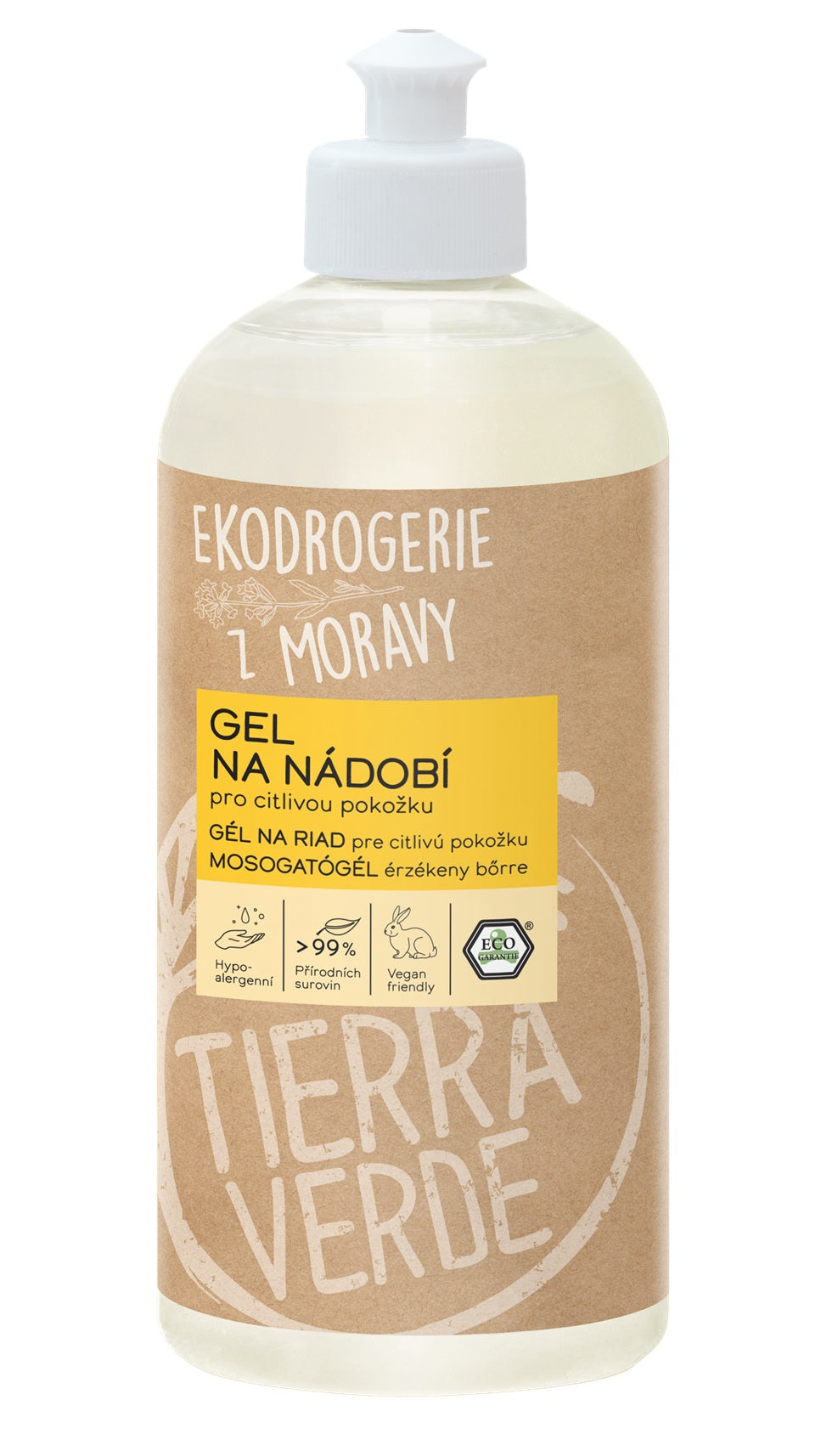 Tierra Verde Gel na nádobí - pro citlivou pokožku - 500 ml Tierra Verde