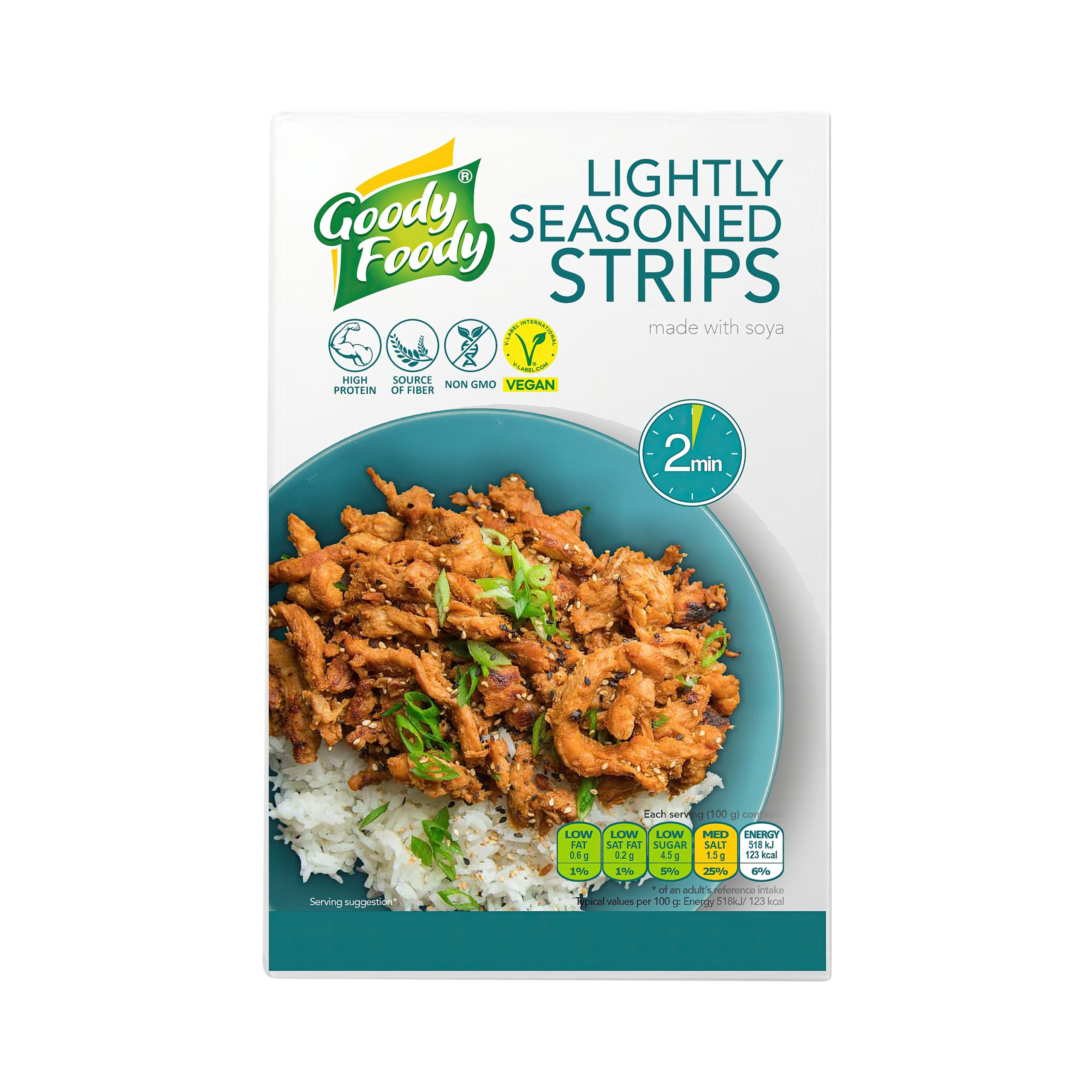 Veganské sójové nudličky ochucené 200 g   GOODY FOODY Goody Foody
