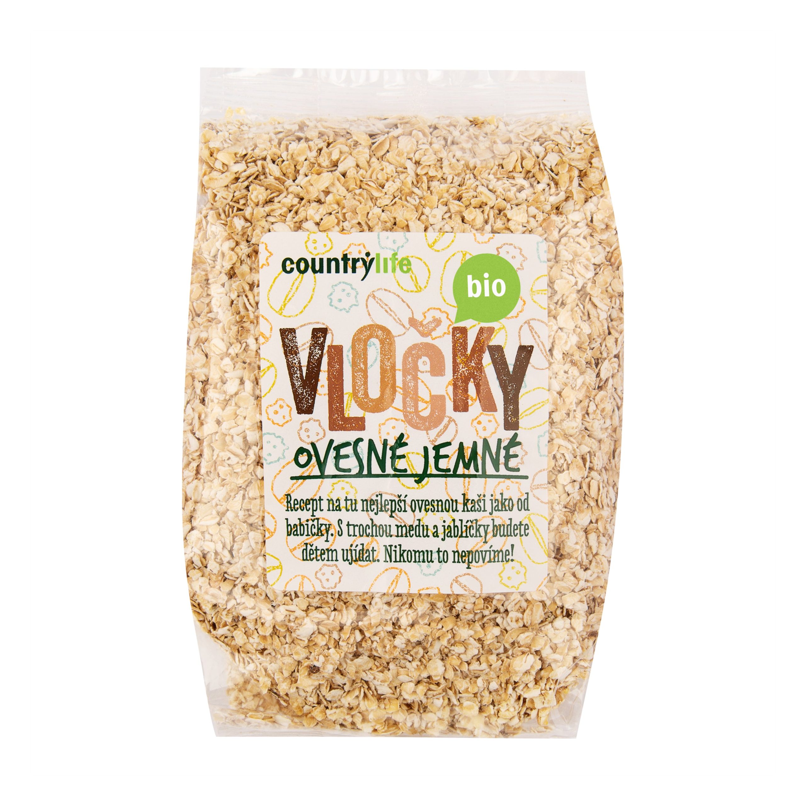 Vločky ovesné jemné 500 g BIO   COUNTRY LIFE Country Life