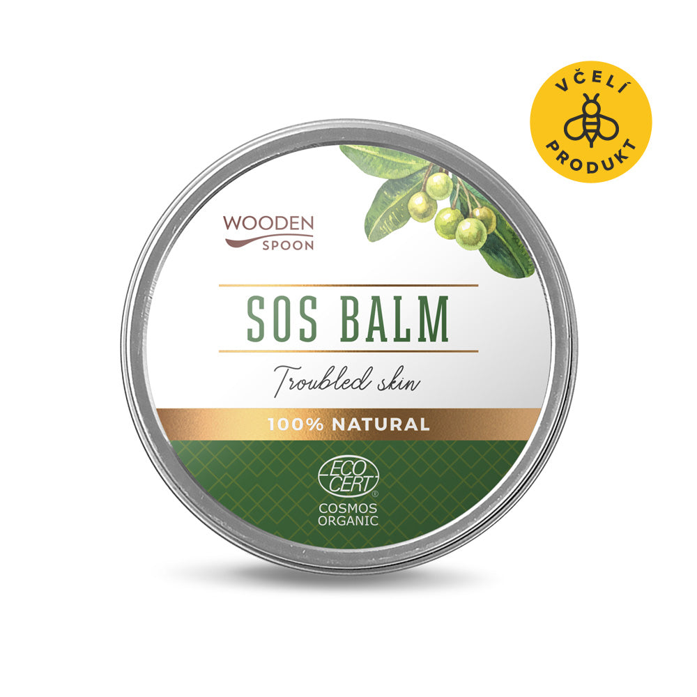 Wooden Spoon SOS balzám BIO (60 ml) - expirace 10/2025 - zklidňuje a regeneruje pokožku Wooden Spoon