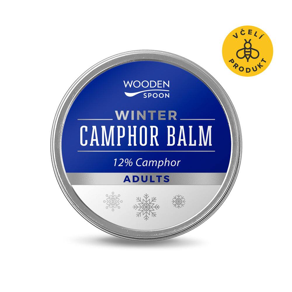 Wooden Spoon Zimní balzám s kafrem 12% BIO (60 ml) - expirace 12/2025 - s hřejivým efektem Wooden Spoon