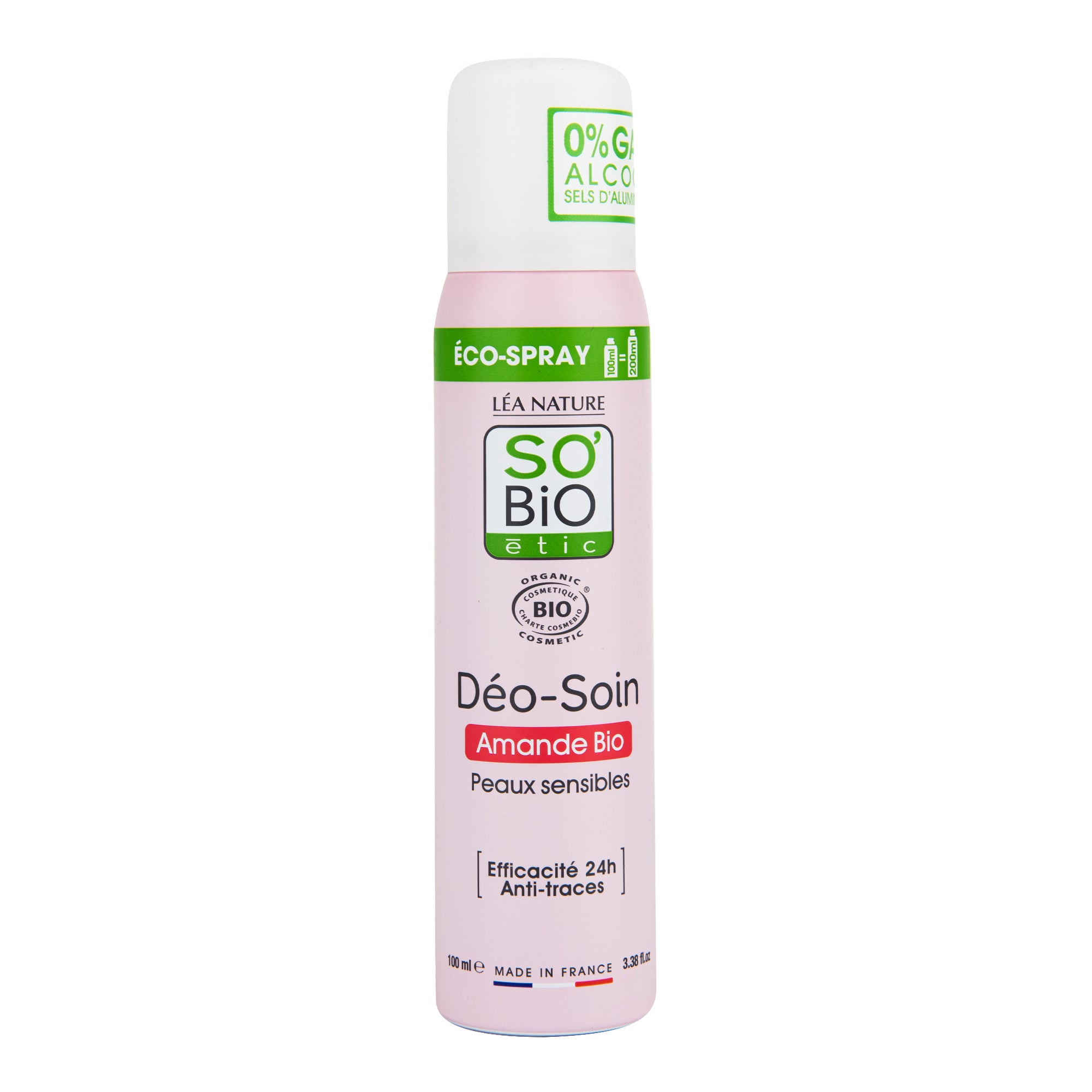 Deodorant přírodní ECO SPRAY 24h mandle 100 ml BIO   SO’BiO étic SO’BiO étic