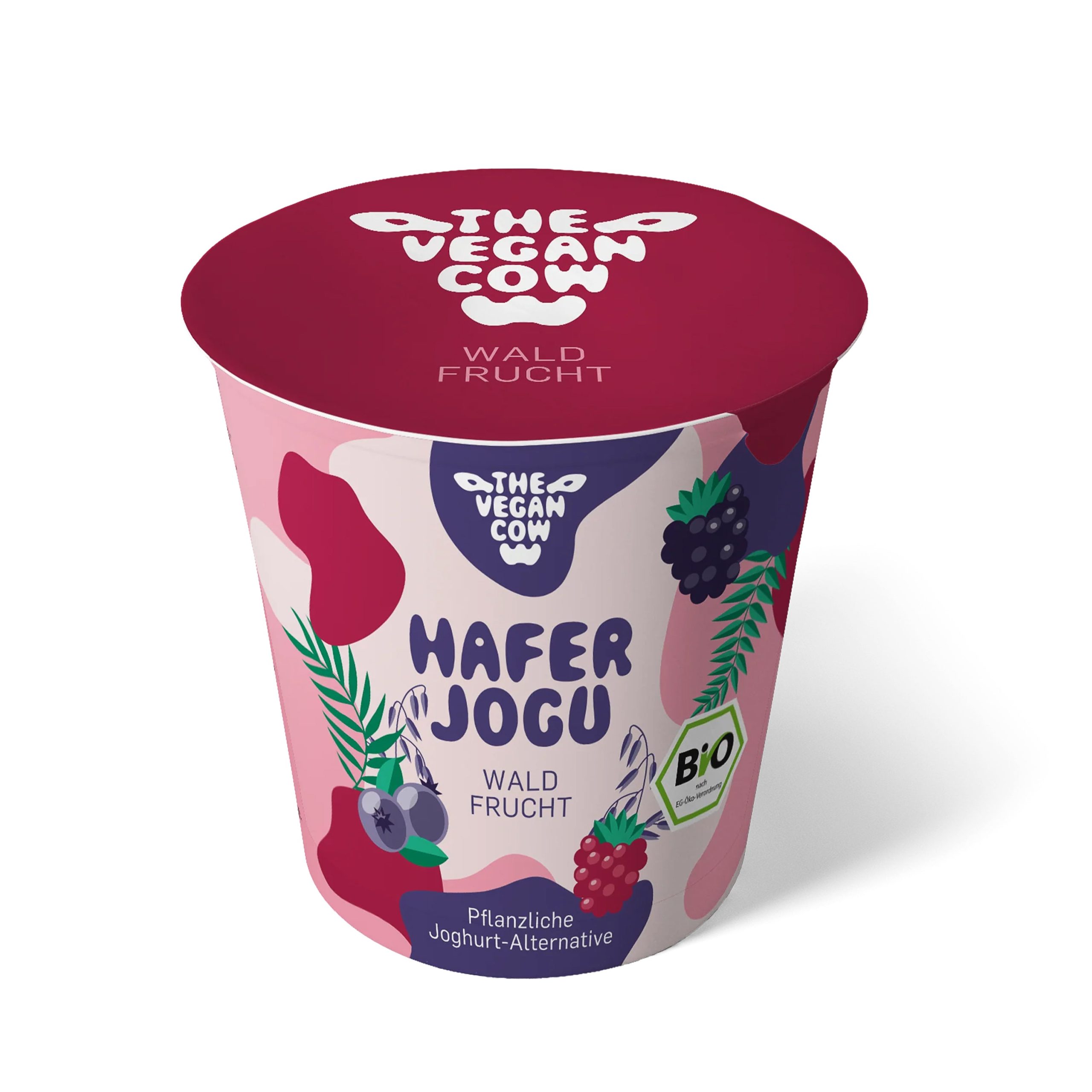 Dezert ovesný fermentovaný s lesním ovocem 150 g BIO   THE VEGAN COW The Vegan Cow