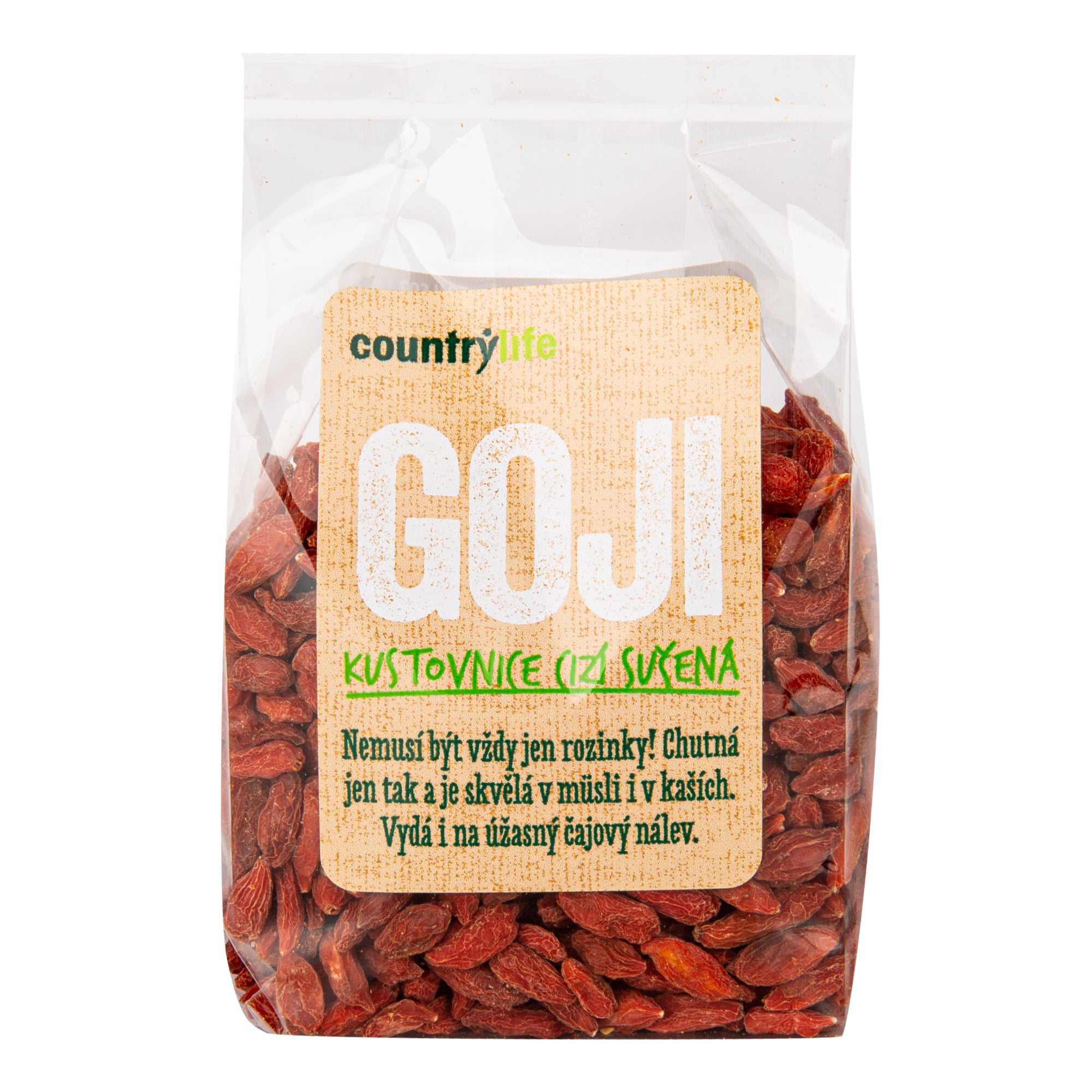 Kustovnice cizí sušená - goji 100 g   COUNTRY LIFE Country Life