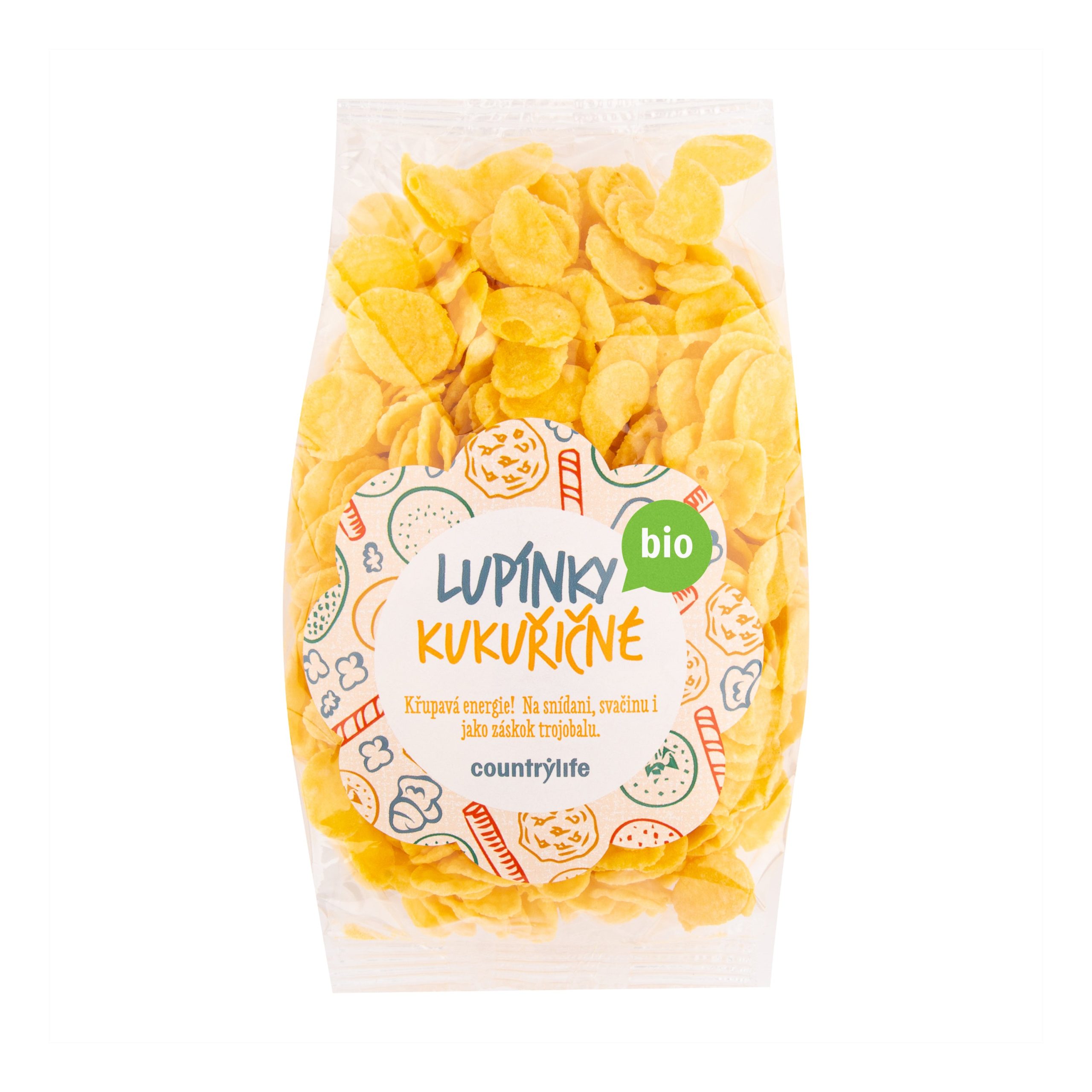 Lupínky kukuřičné 200 g BIO   COUNTRY LIFE Country Life