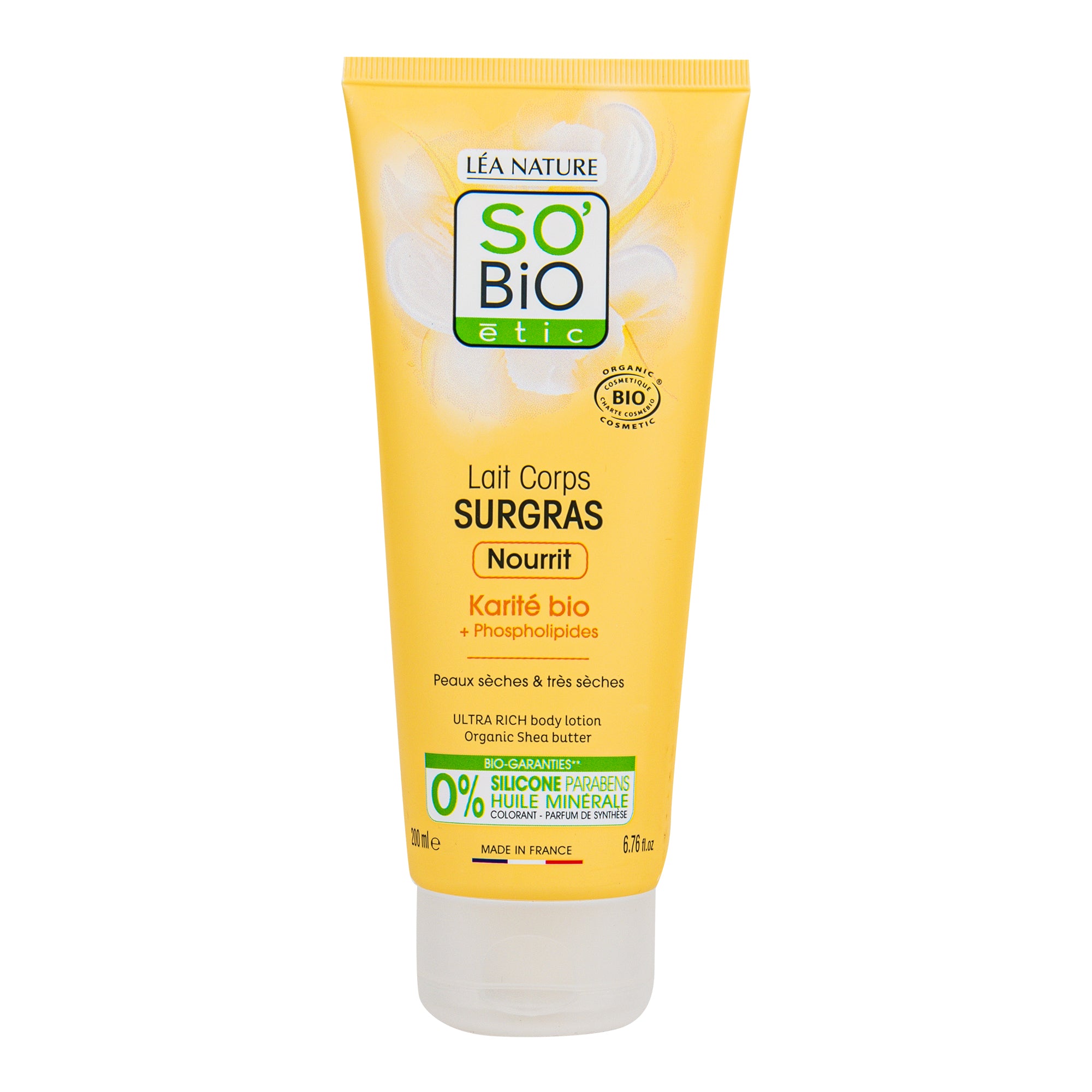 Mléko tělové ultra výživné s karité 200 ml BIO   SO’BiO étic SO’BiO étic