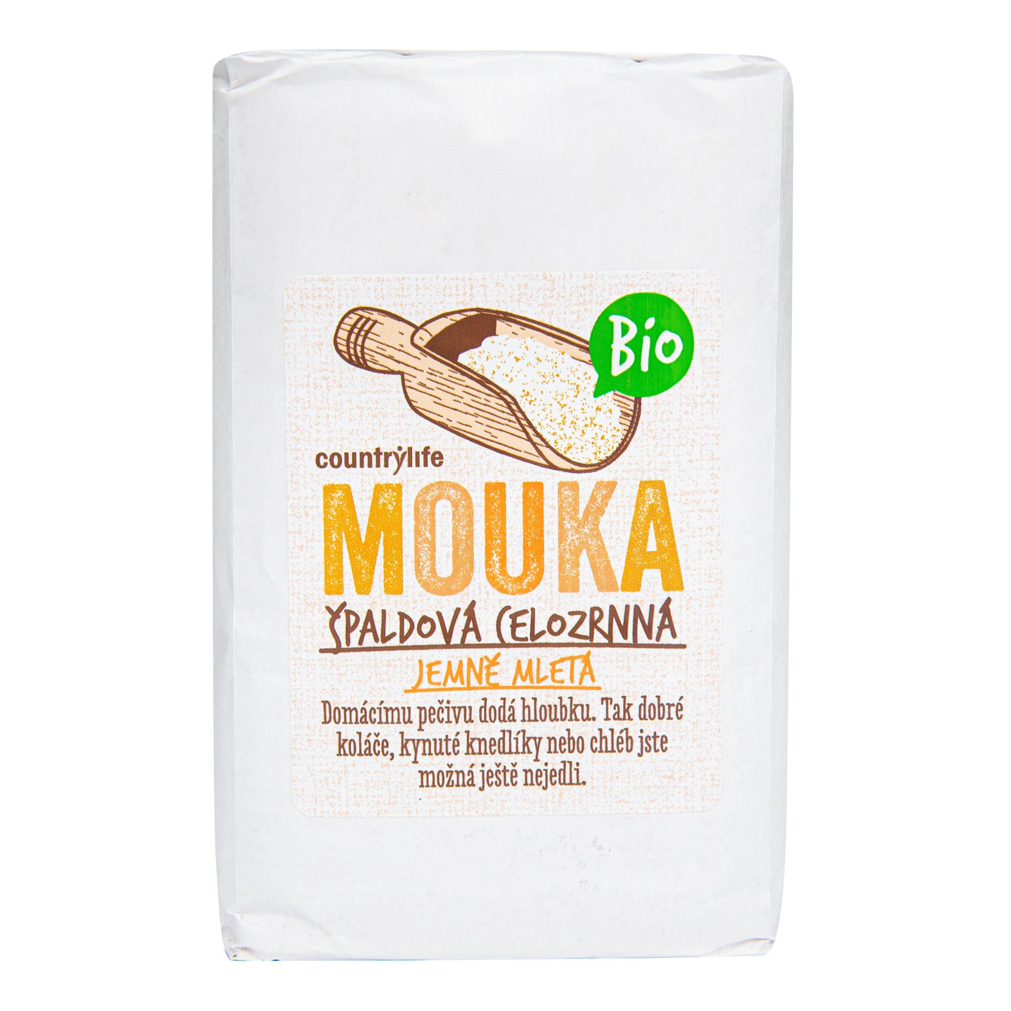 Mouka špaldová celozrnná jemně mletá 1 kg BIO   COUNTRY LIFE Country Life