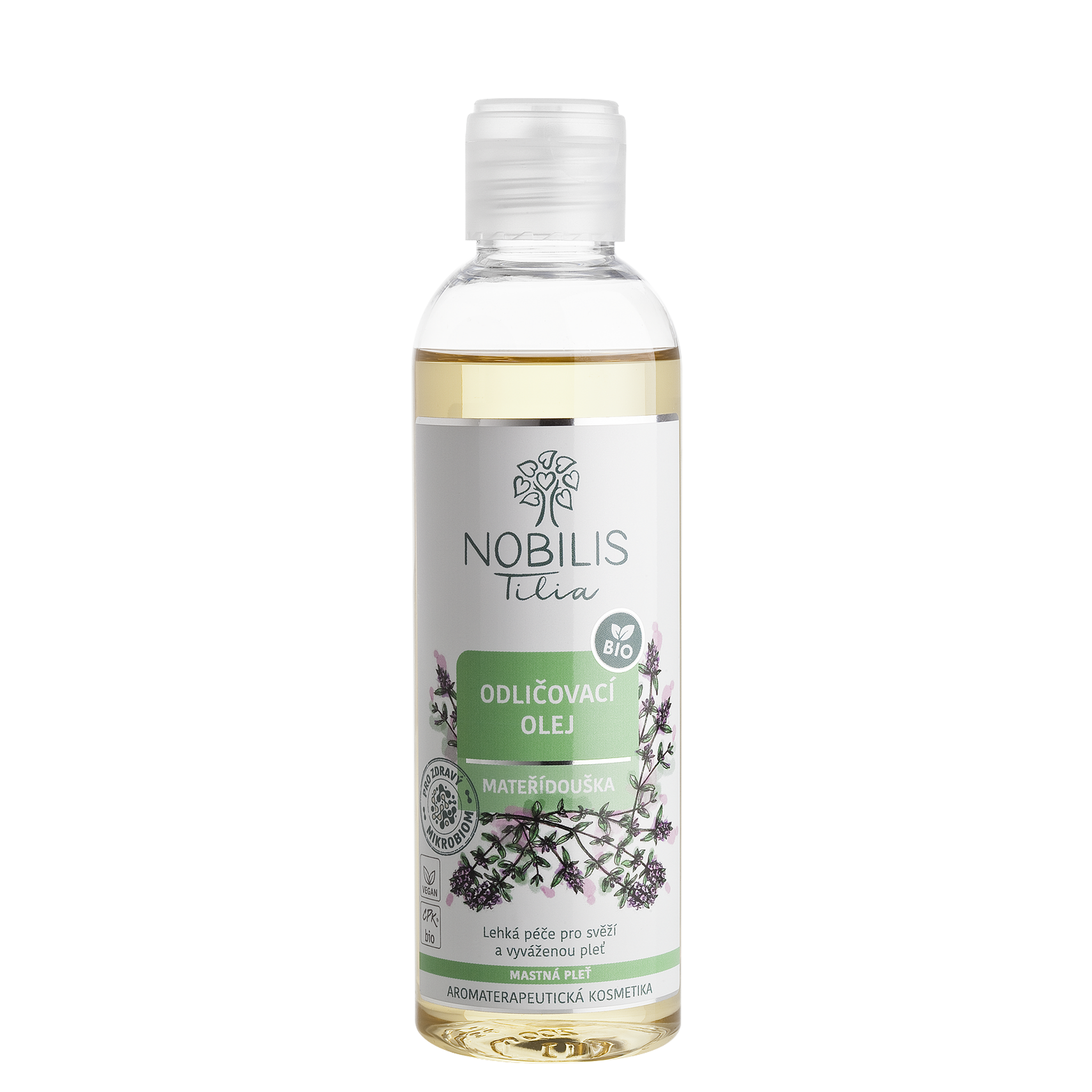 Nobilis Tilia Pleťová voda Mateřídouška - 200 ml - vhodná pro mastnou a smíšenou pleť Nobilis Tilia