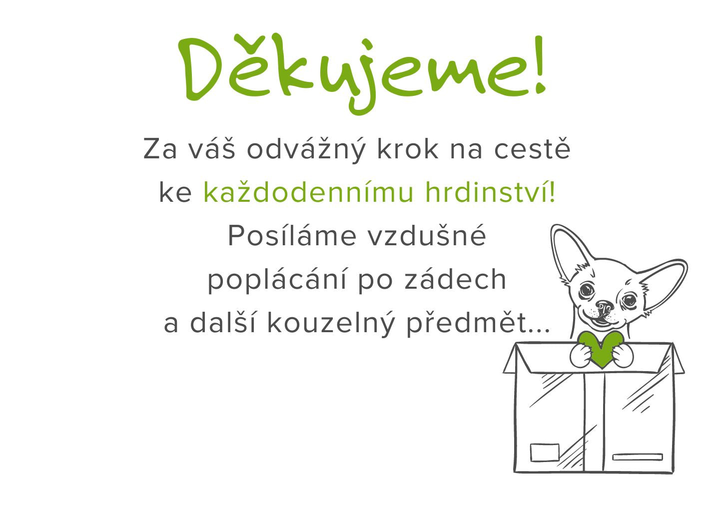 Poděkování Econea