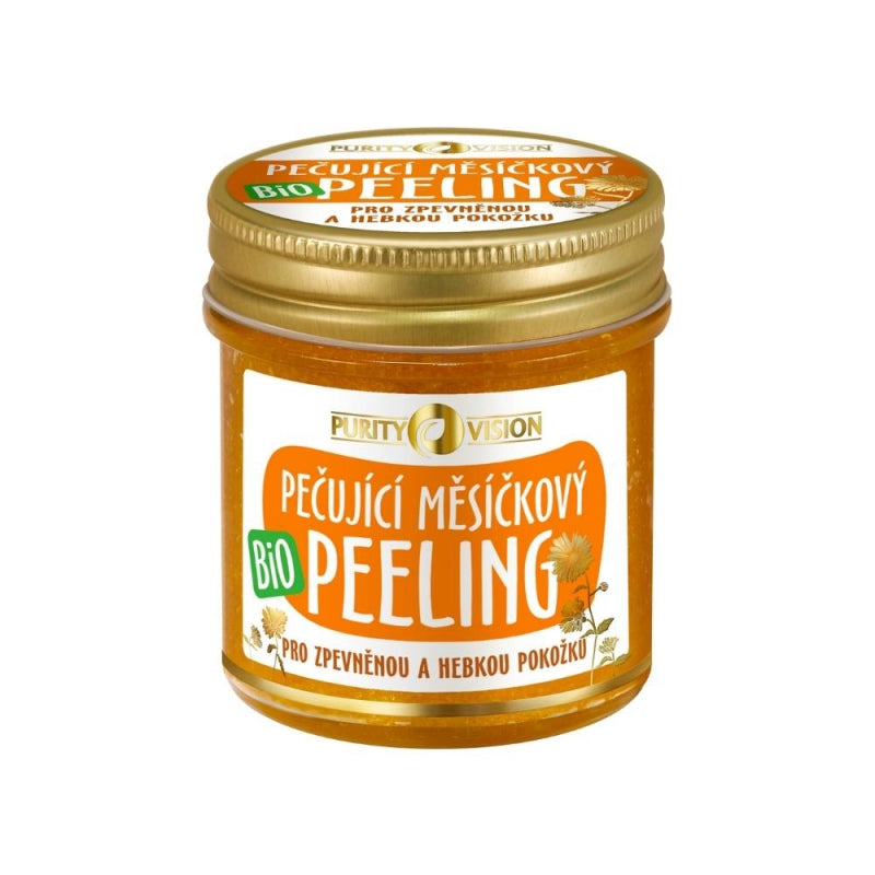 Purity Vision Pečující měsíčkový peeling BIO (120 ml) - vhodný pro všechny typy pleti Purity Vision