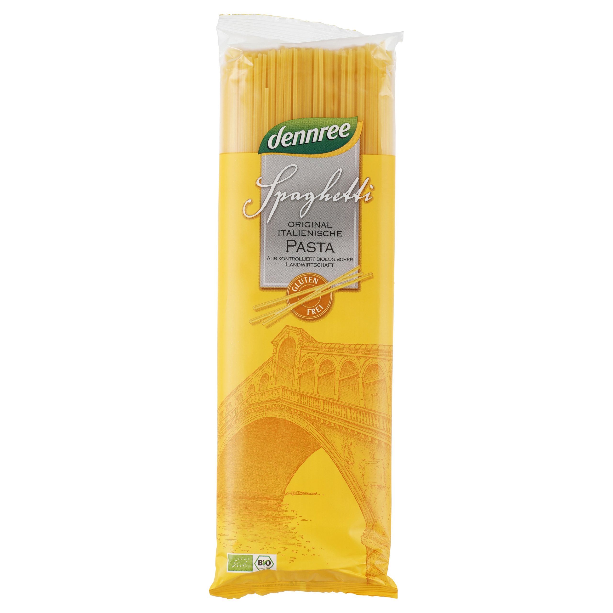 Těstoviny špagety kukuřično-rýžové 500 g BIO   DENNREE Dennree