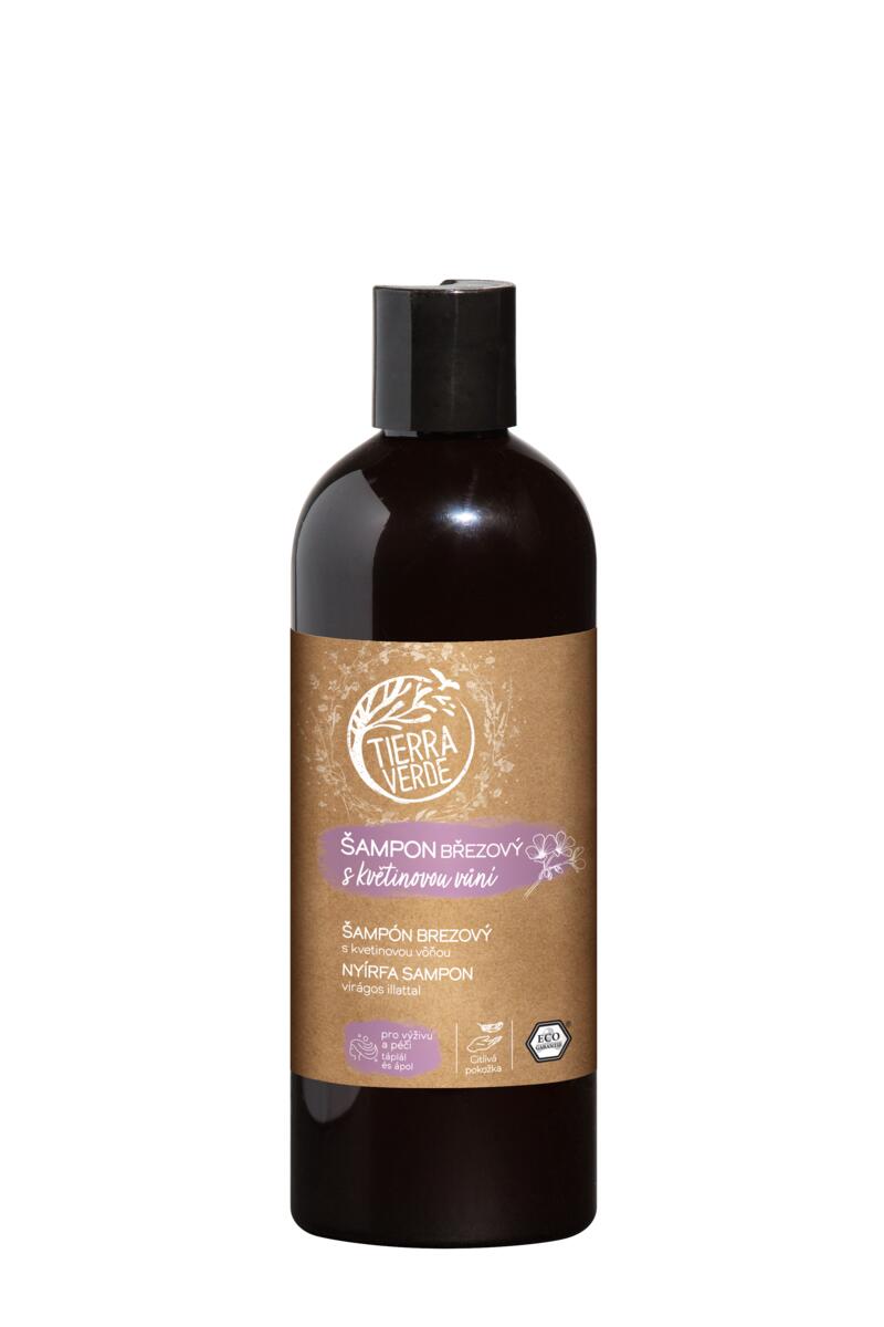 Tierra Verde Šampon březový s květinovou vůní - 500 ml - výživný a pečující Tierra Verde