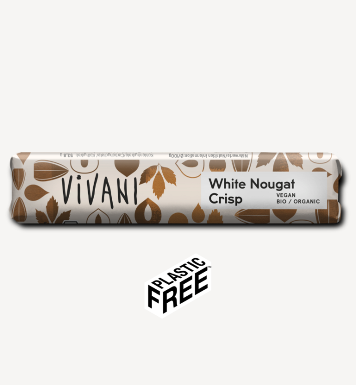 Vivani Čokoládová tyčinka s bílým nugátem s křupinkami BIO (35 g) - delikátní a jemná Vivani