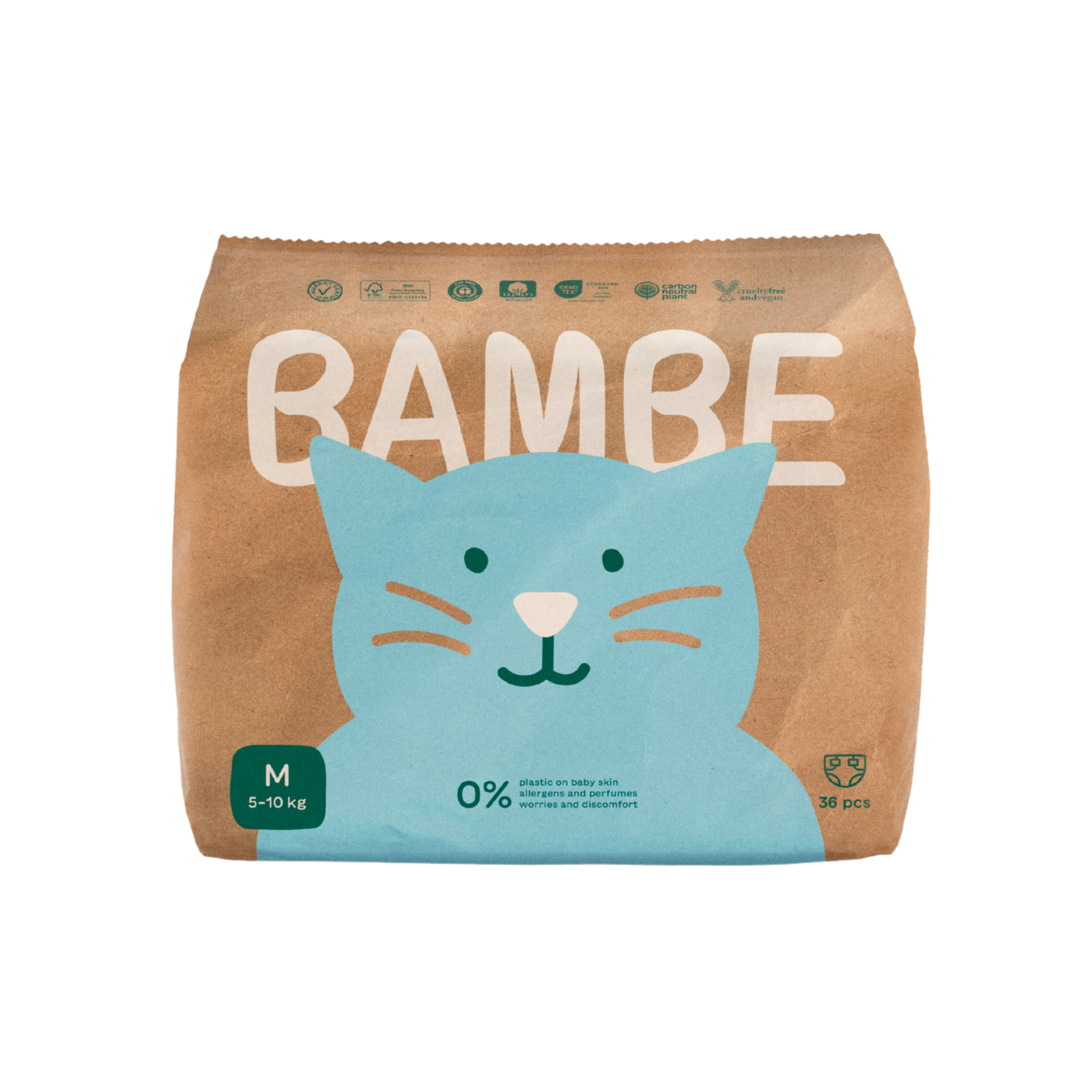 Bambe Ekoplenky - vel. M (5 - 10 kg) (36 ks) - vyrobeno v česku Bambe