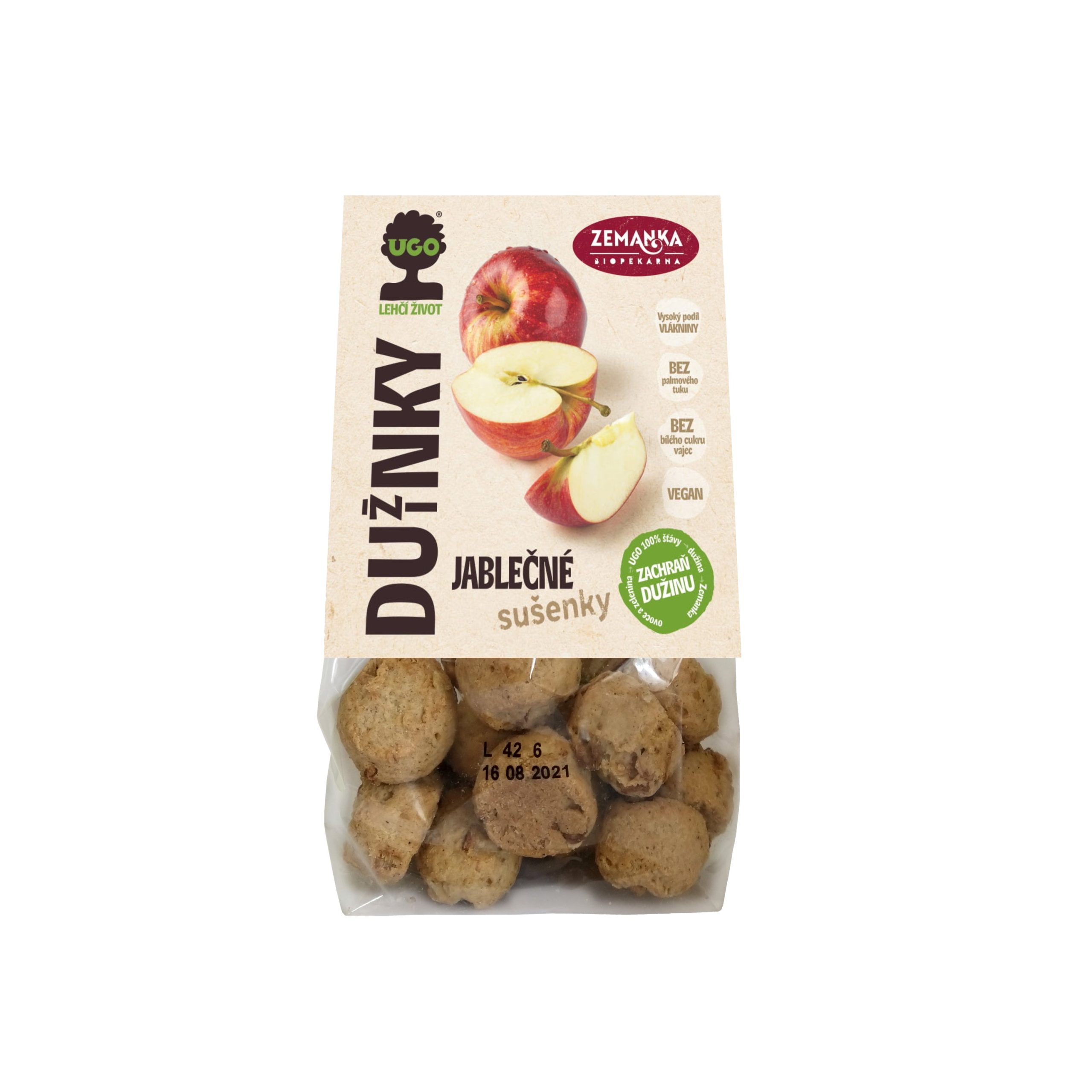 Zemanka Sušenky s dužinou z jablek (100 g) Biopekárna Zemanka