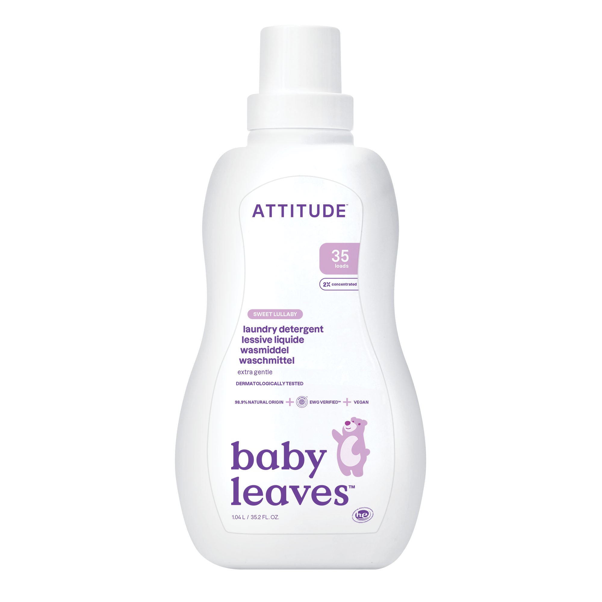 Attitude Prací gel pro děti s vůní Sweet Lullaby (1040 ml) - 35 pracích dávek Attitude