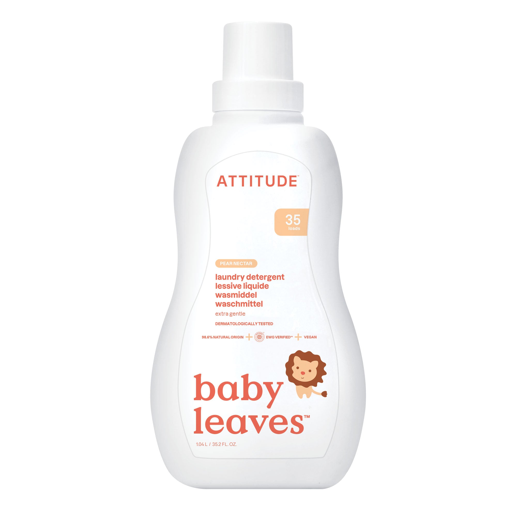 Attitude Prací gel pro děti s vůní hruškové šťávy (1040 ml) - 35 pracích dávek Attitude