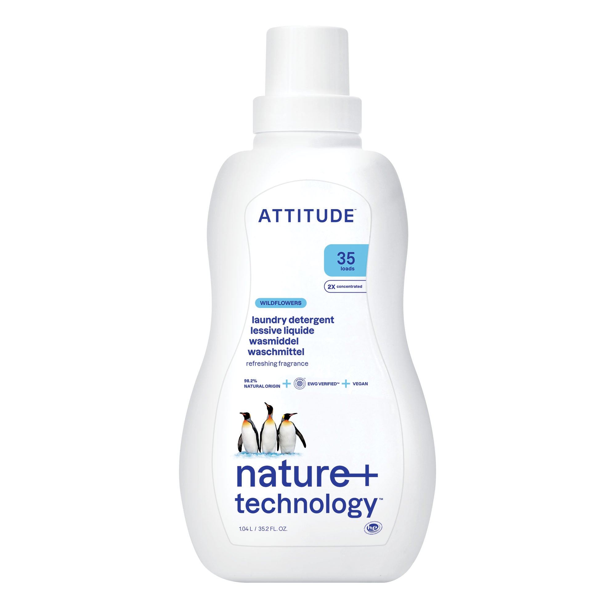 Attitude Prací gel s vůní lučních květin (1050 ml) - 35 pracích dávek Attitude