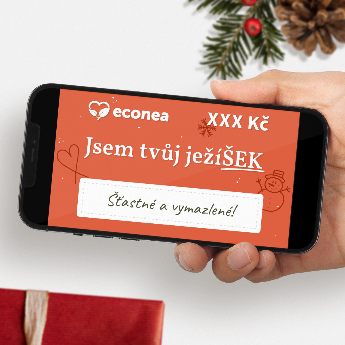 JežíŠEK - Elektronický dárkový poukaz k Vánocům - 250 Kč - ideální dárek na poslední chvíli Econea