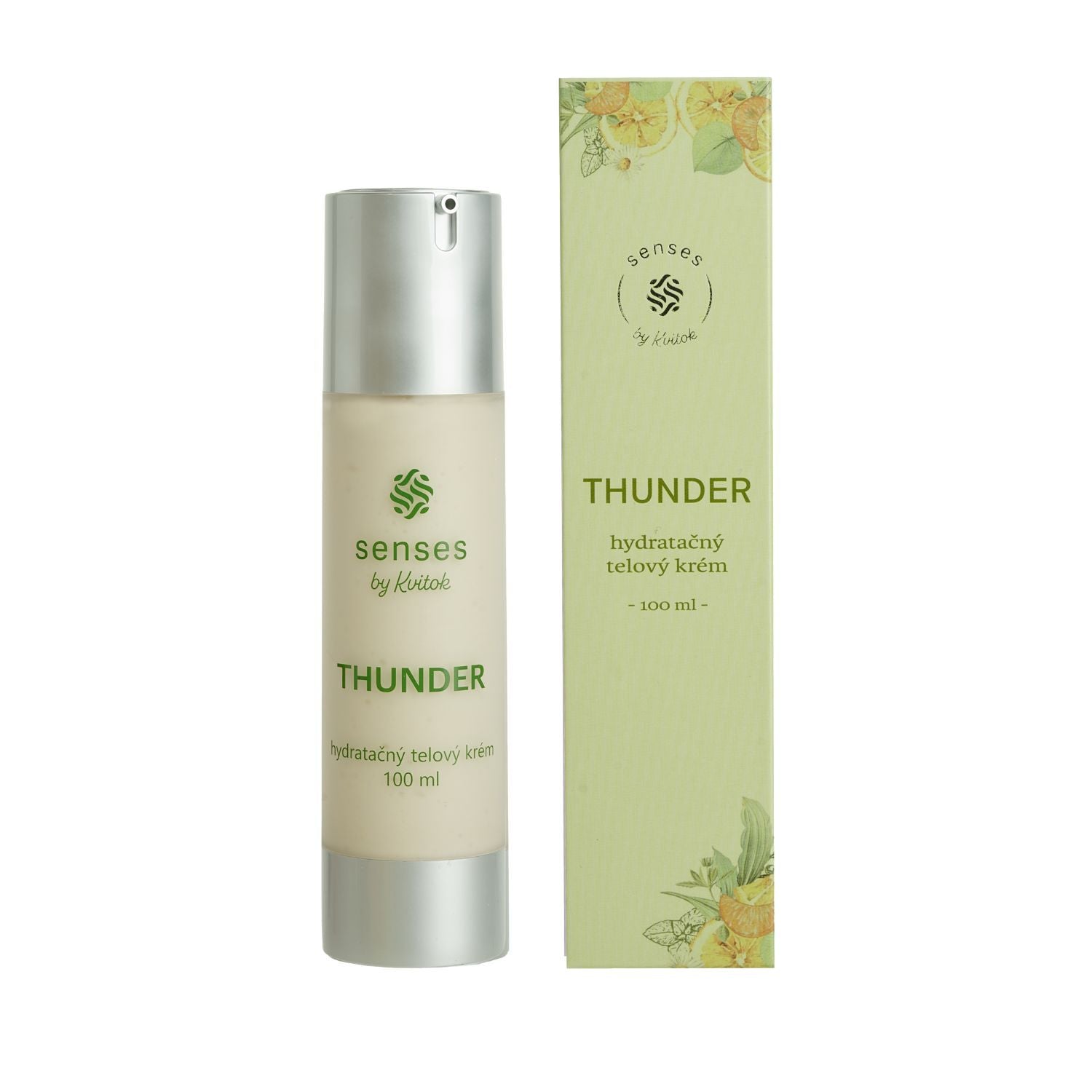 Kvitok Senses Hydratační tělový krém Thunder (100 ml) - svěže kořenitá vůně Kvitok
