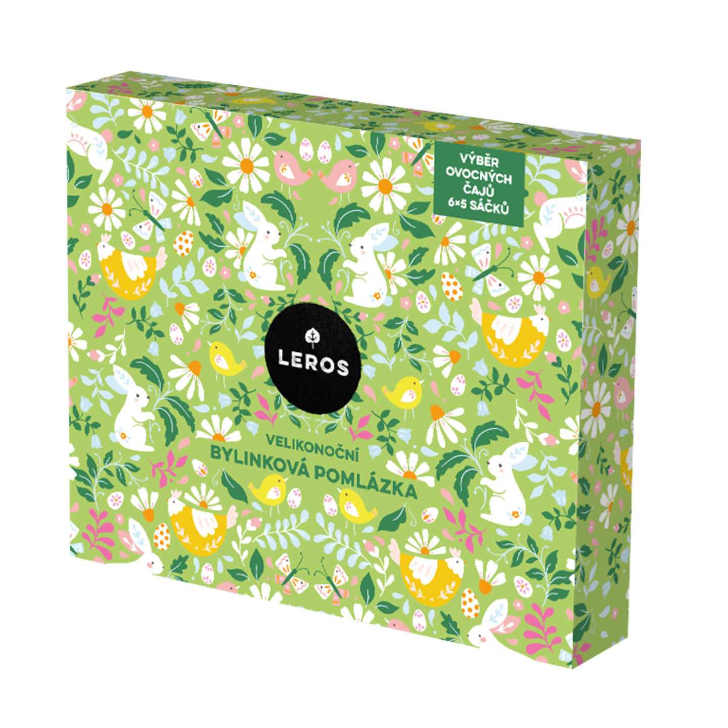LEROS Dárková sada Velikonoční bylinková pomlázka - nálev. sáčky (6 x 5 ks) - limitovaná edice LEROS