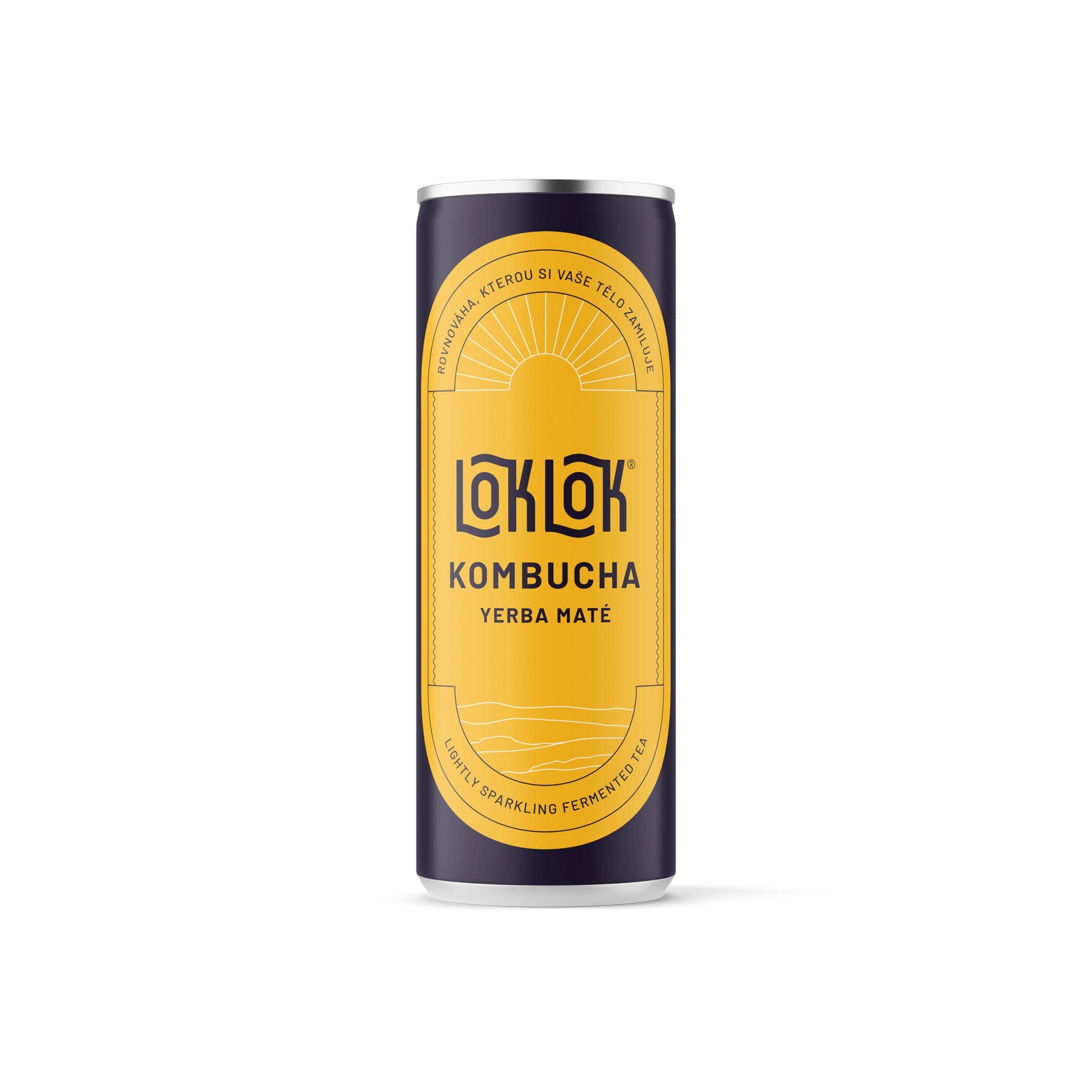 Loklok Kombucha Yerba Maté plech (330 ml) - kombuchové povzbuzení LOKLOK