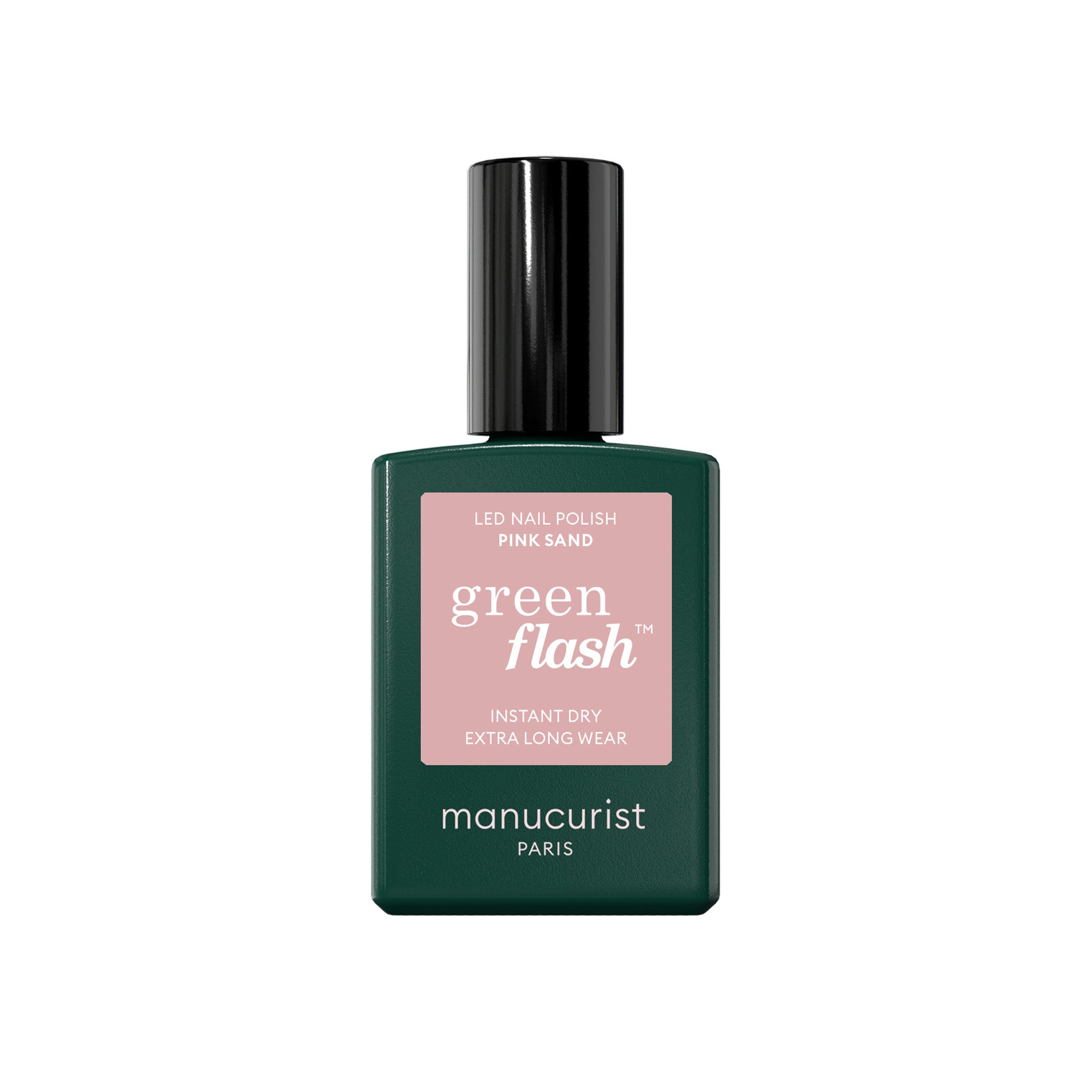 Manucurist Green Flash LED gel lak na nehty - Pink Sand (15 ml) - béžový odstín s oranžovými podtóny Manucurist