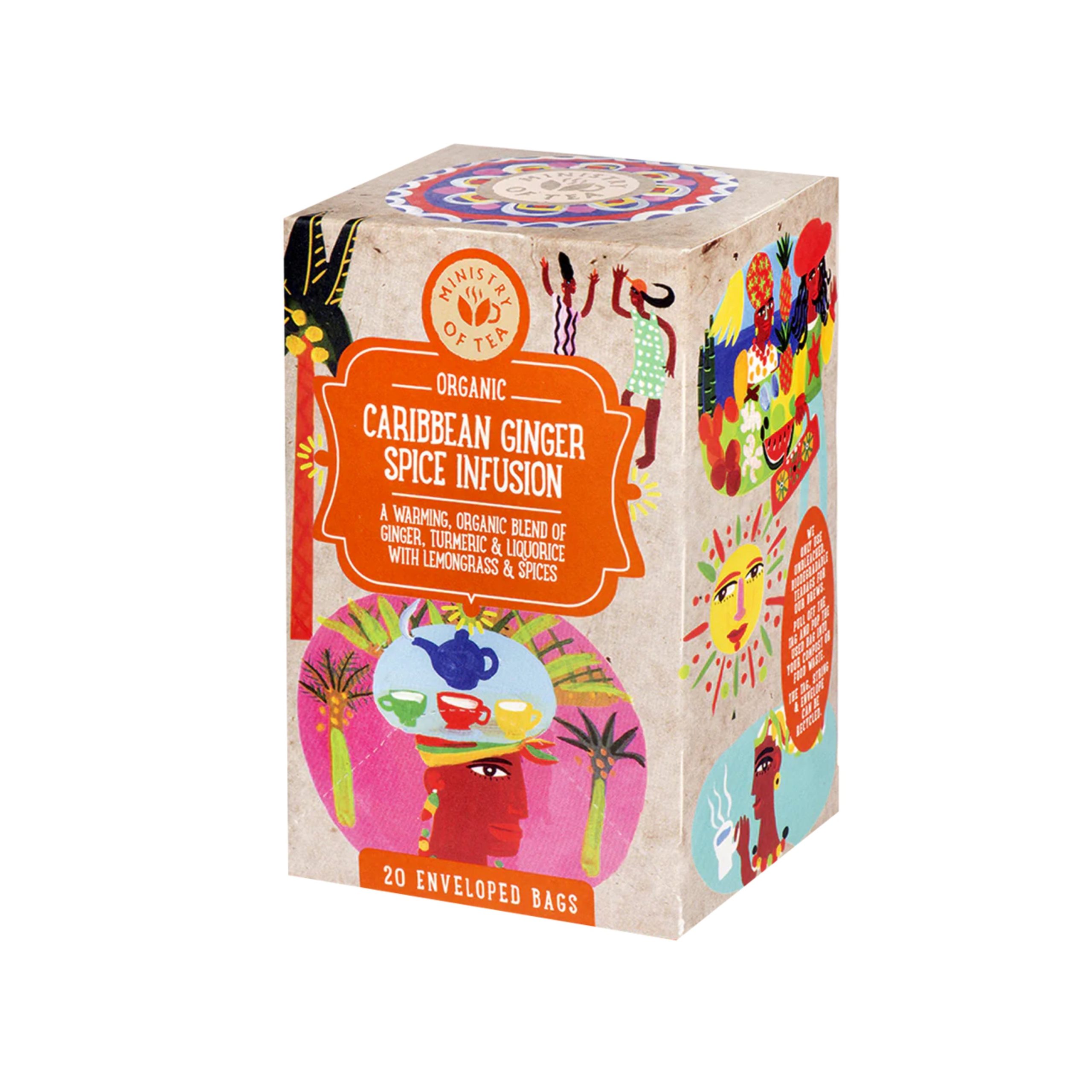 Ministry of Tea Čaj Caribbean Ginger Spice BIO - nálev. sáčky (20 x 1