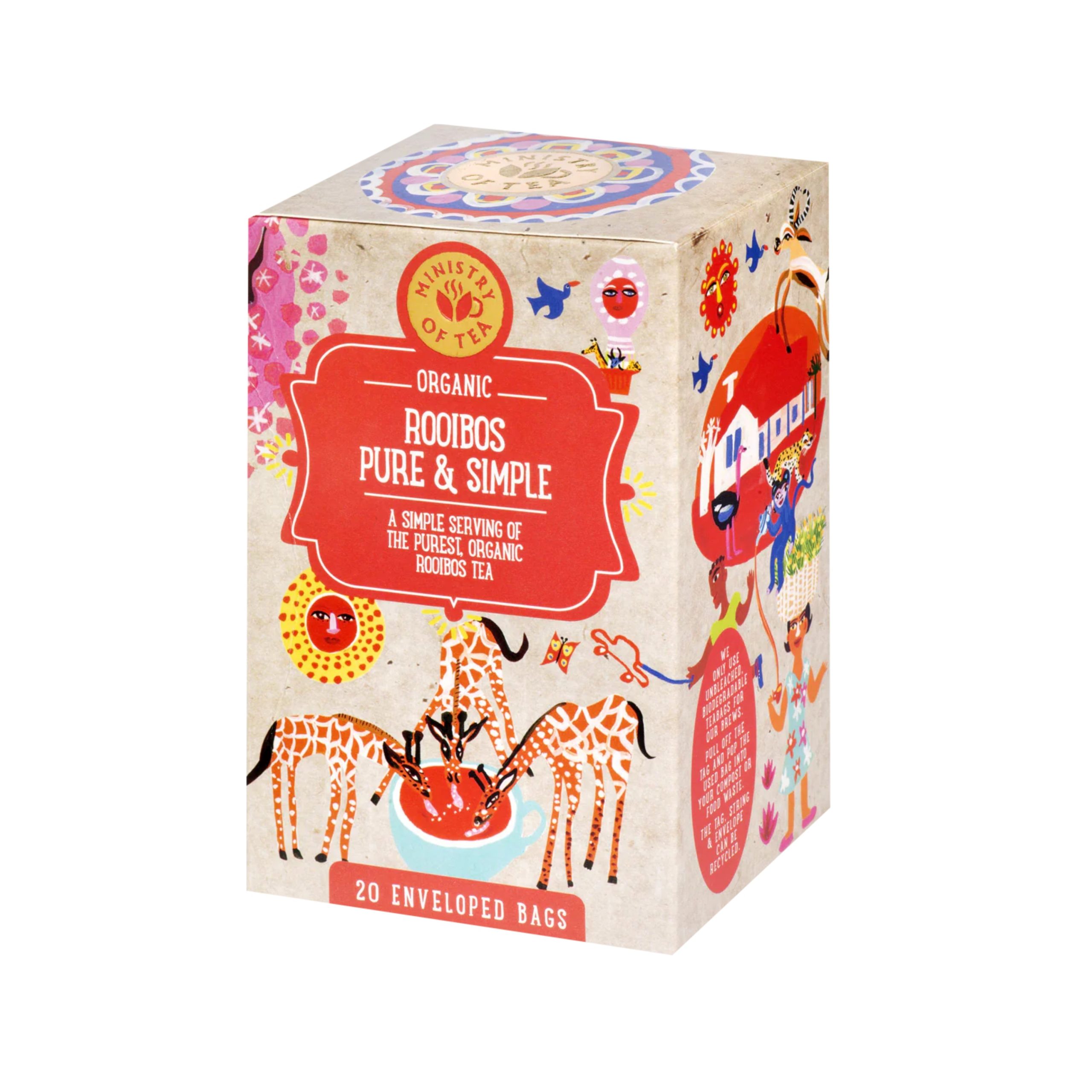 Ministry of Tea Čaj Rooibos BIO - nálev. sáčky (20 x 1