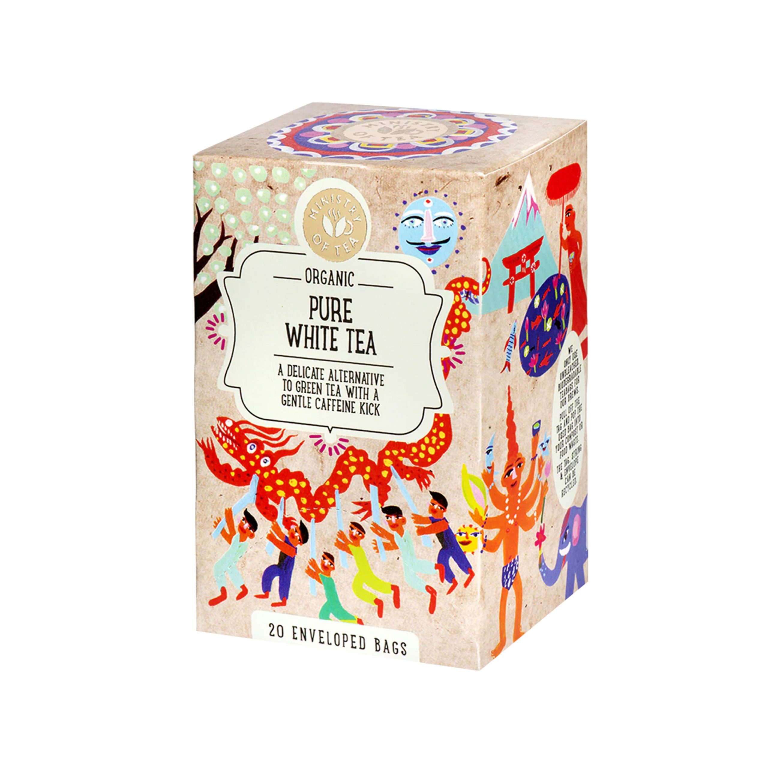 Ministry of Tea Čaj bílý Pure White BIO - nálevový sáček (20 x 1