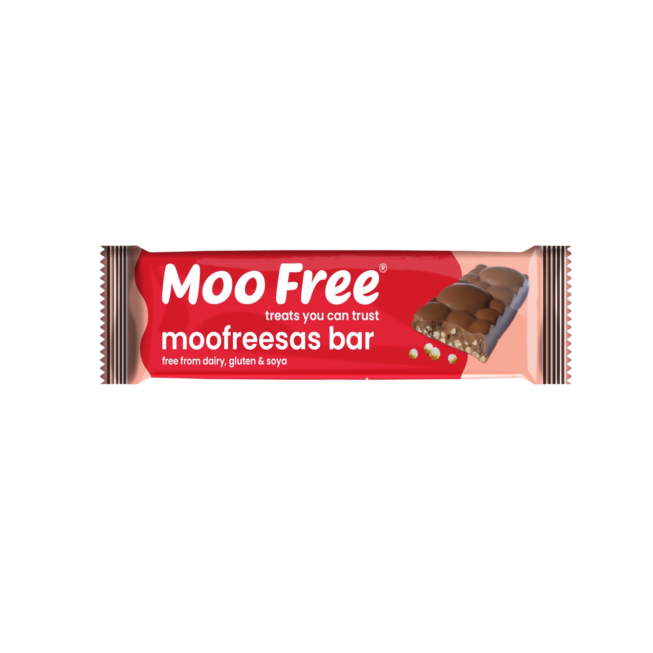 Moo Free Čokoládová tyčinka s křupavými kuličkami (35 g) - fair trade kvalita Moo Free