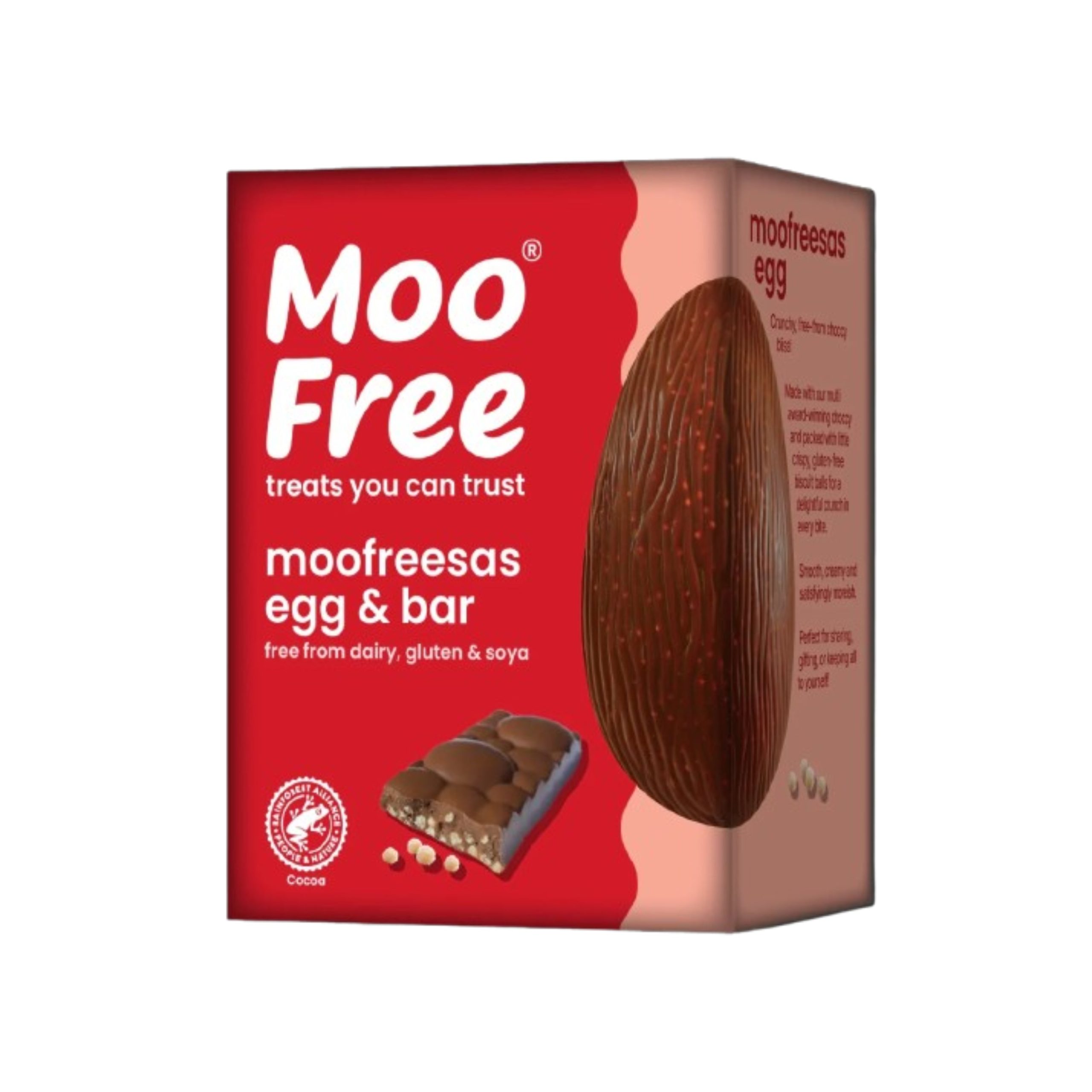 Moo free Vajíčko a tyčinka kakaová s kousky křupavých sušenek (135 g) Moo Free