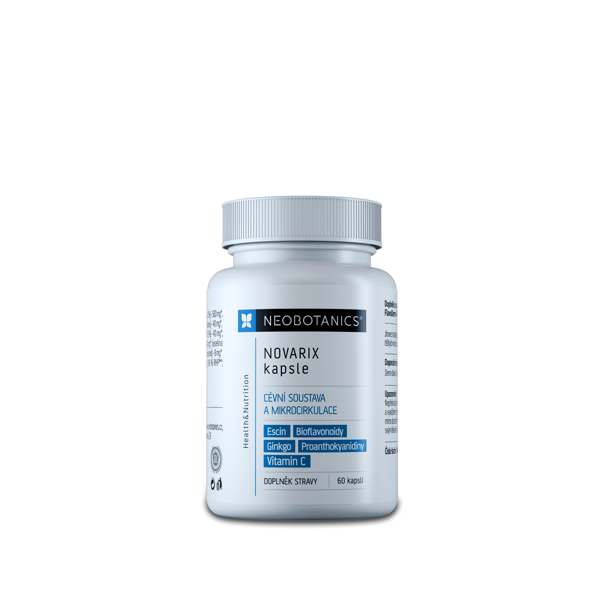 Neobotanics Novarix (60 kapslí) - pošk. obal - cévní soustava a mikrocirkulace Neobotanics
