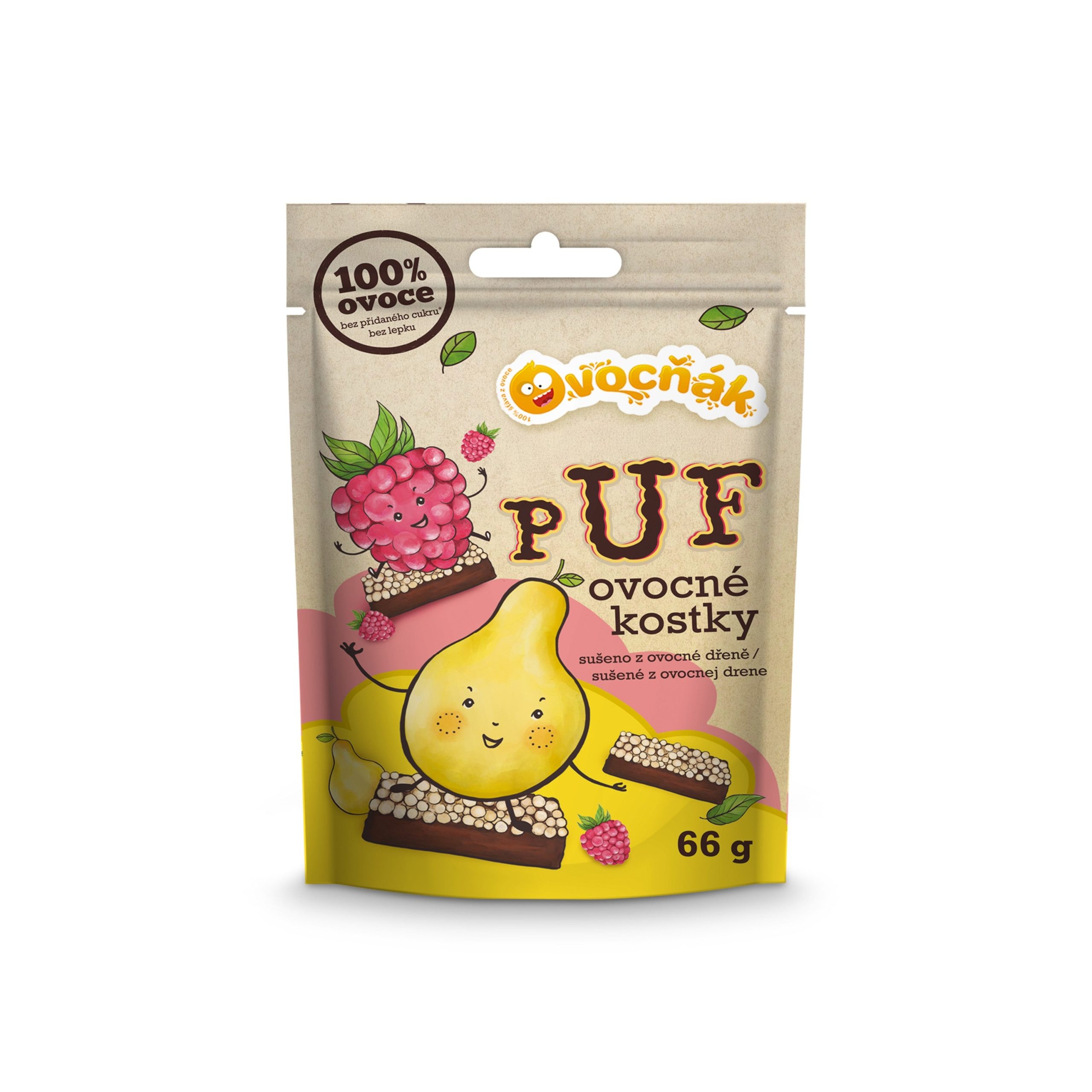 Ovocňák Kostky ovocné PUF mix (66 g) Ovocňák