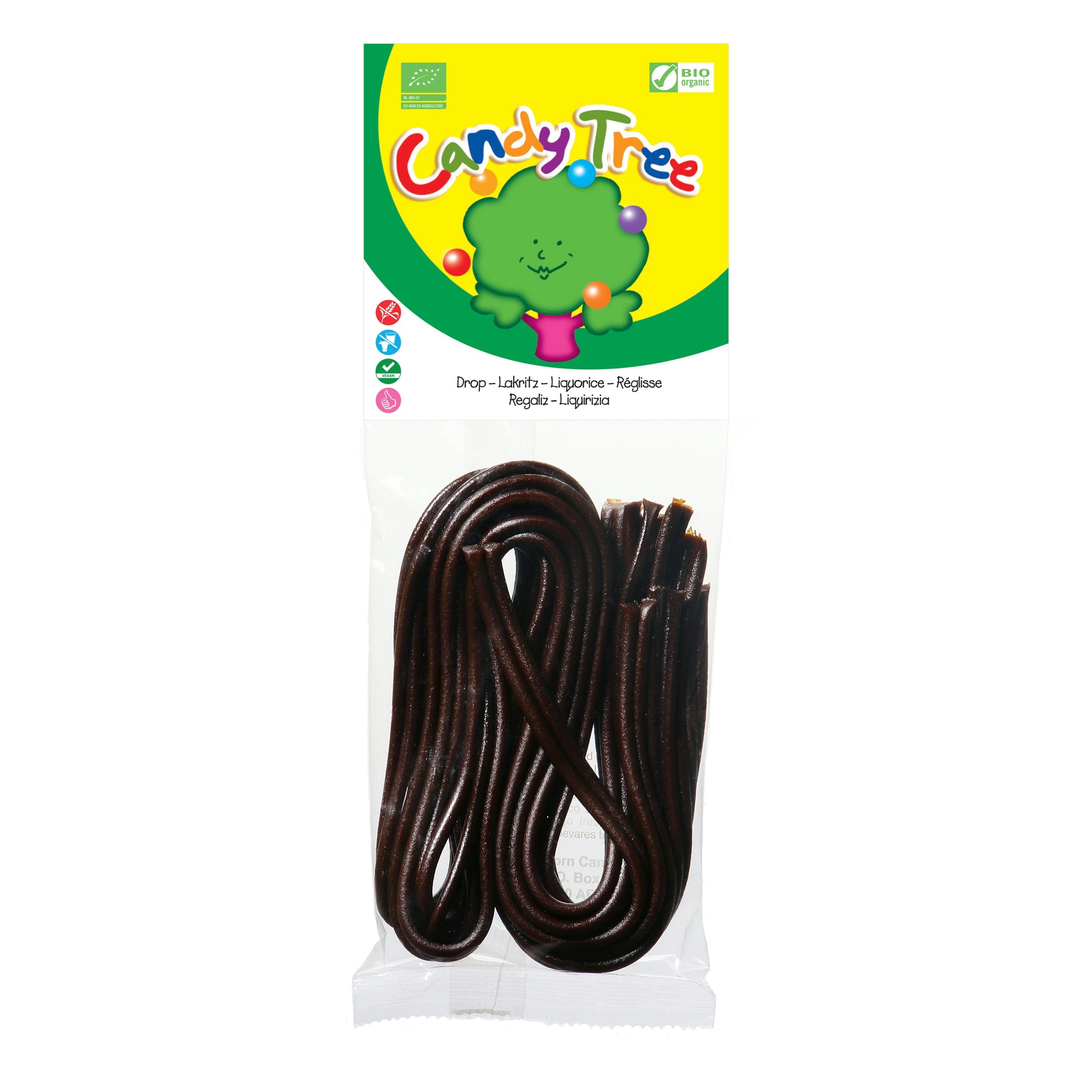 Provázky s příchutí lékořice bezlepkové 100 g BIO   CANDY TREE Candy Tree