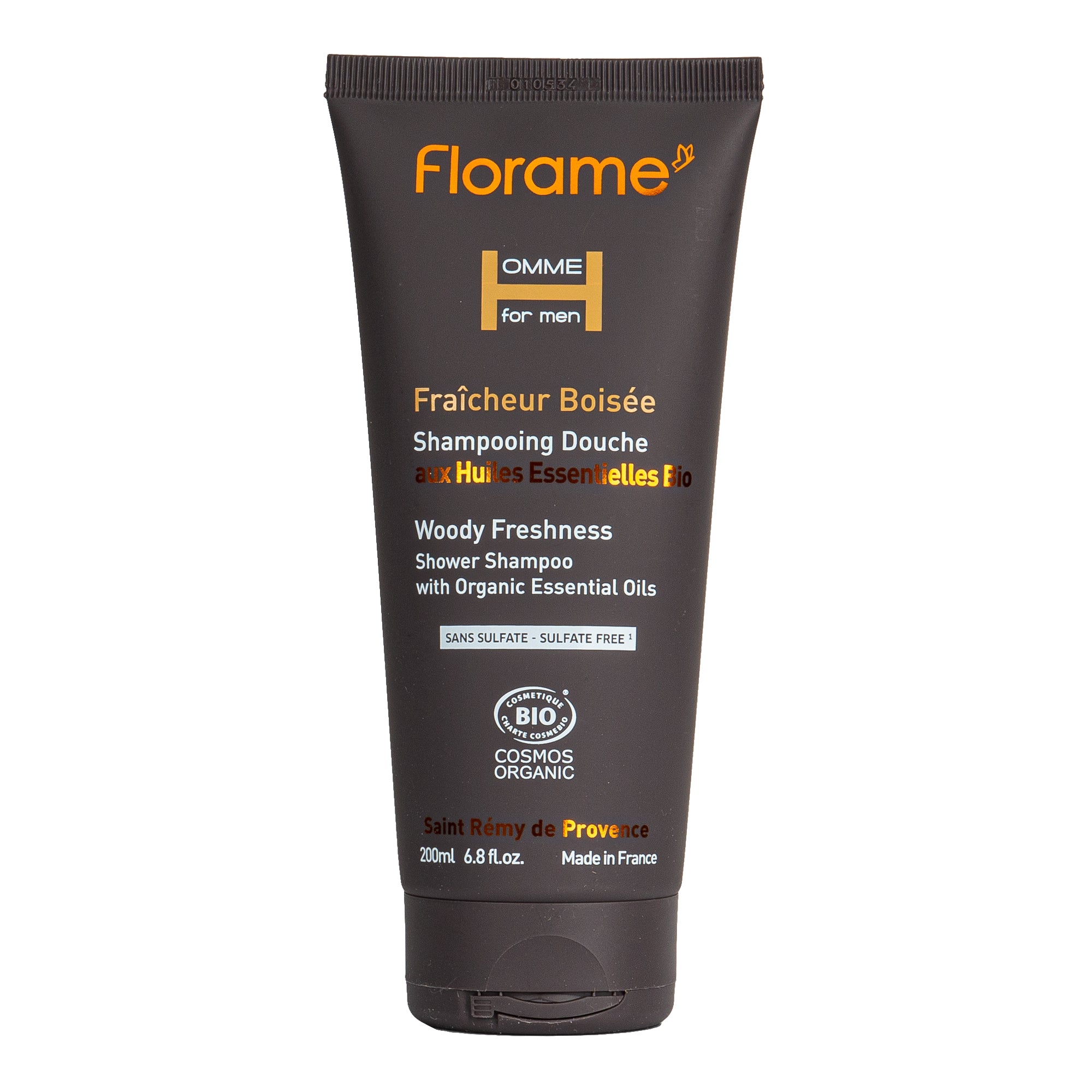 Sprchový šampon HOMME Woody Freshness 200 ml BIO   FLORAME Florame