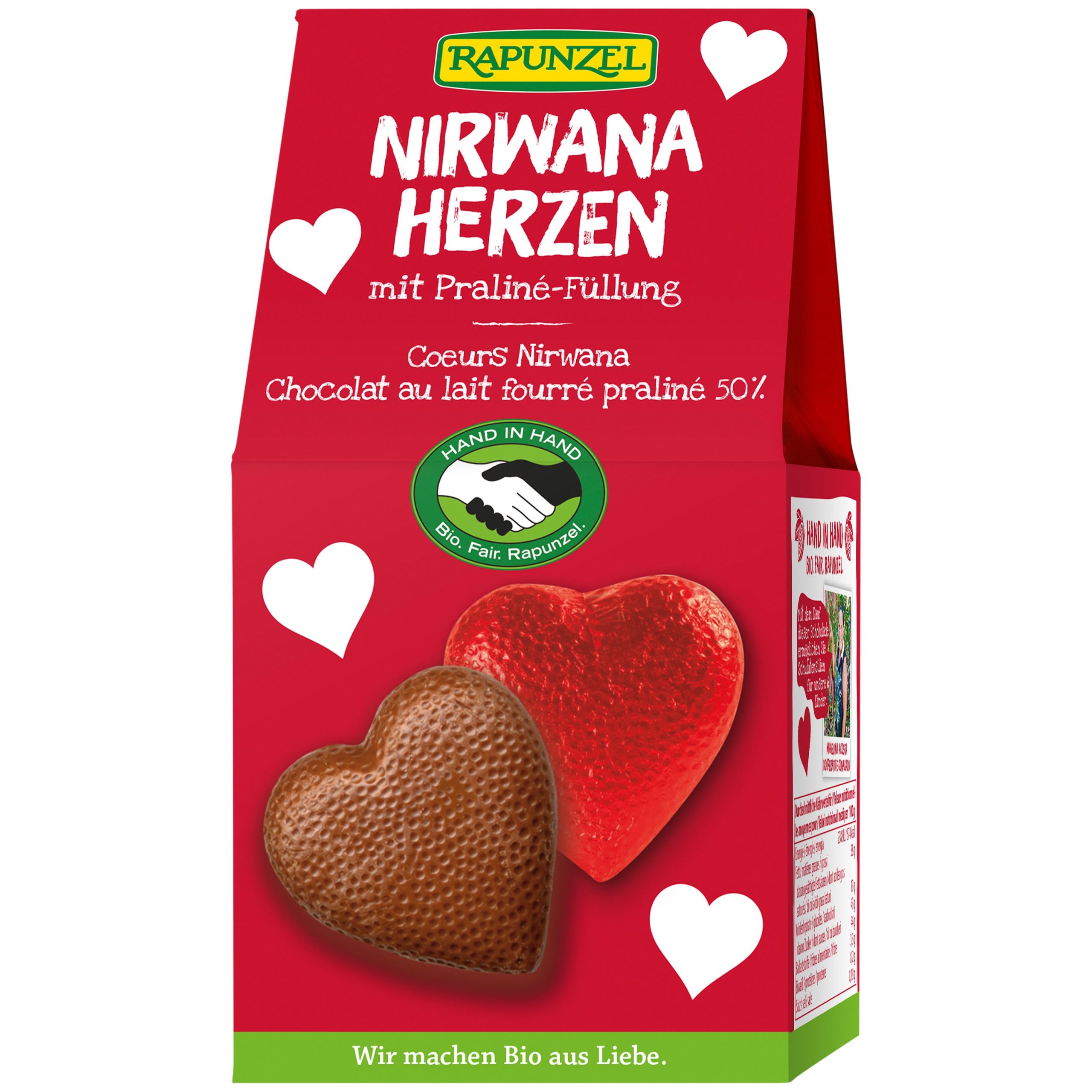 Srdíčka nugátová 128 g BIO   RAPUNZEL Rapunzel