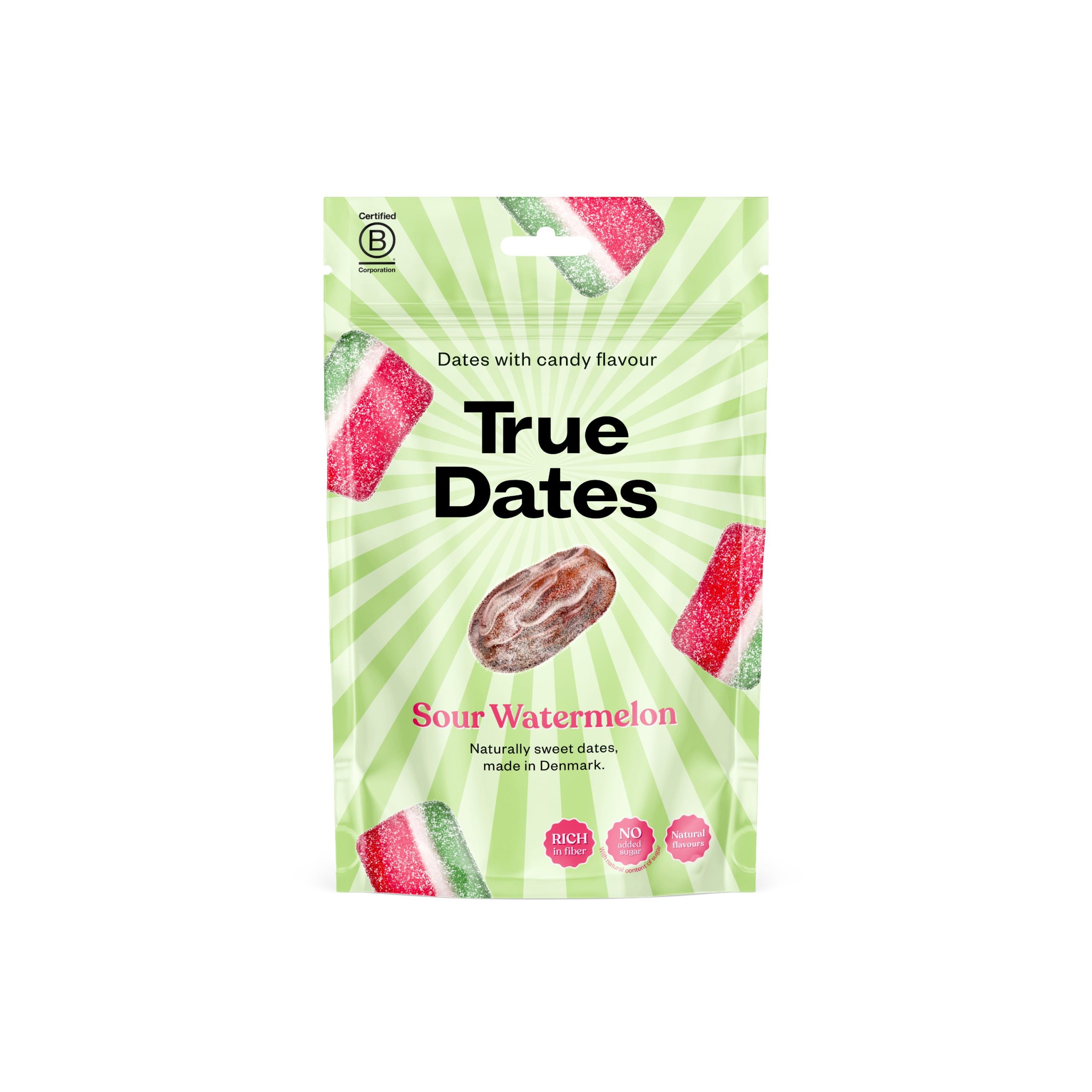 True Dates Datle s příchutí kyselý meloun (100 g) - datle inspirované klasickými bonbony True Dates