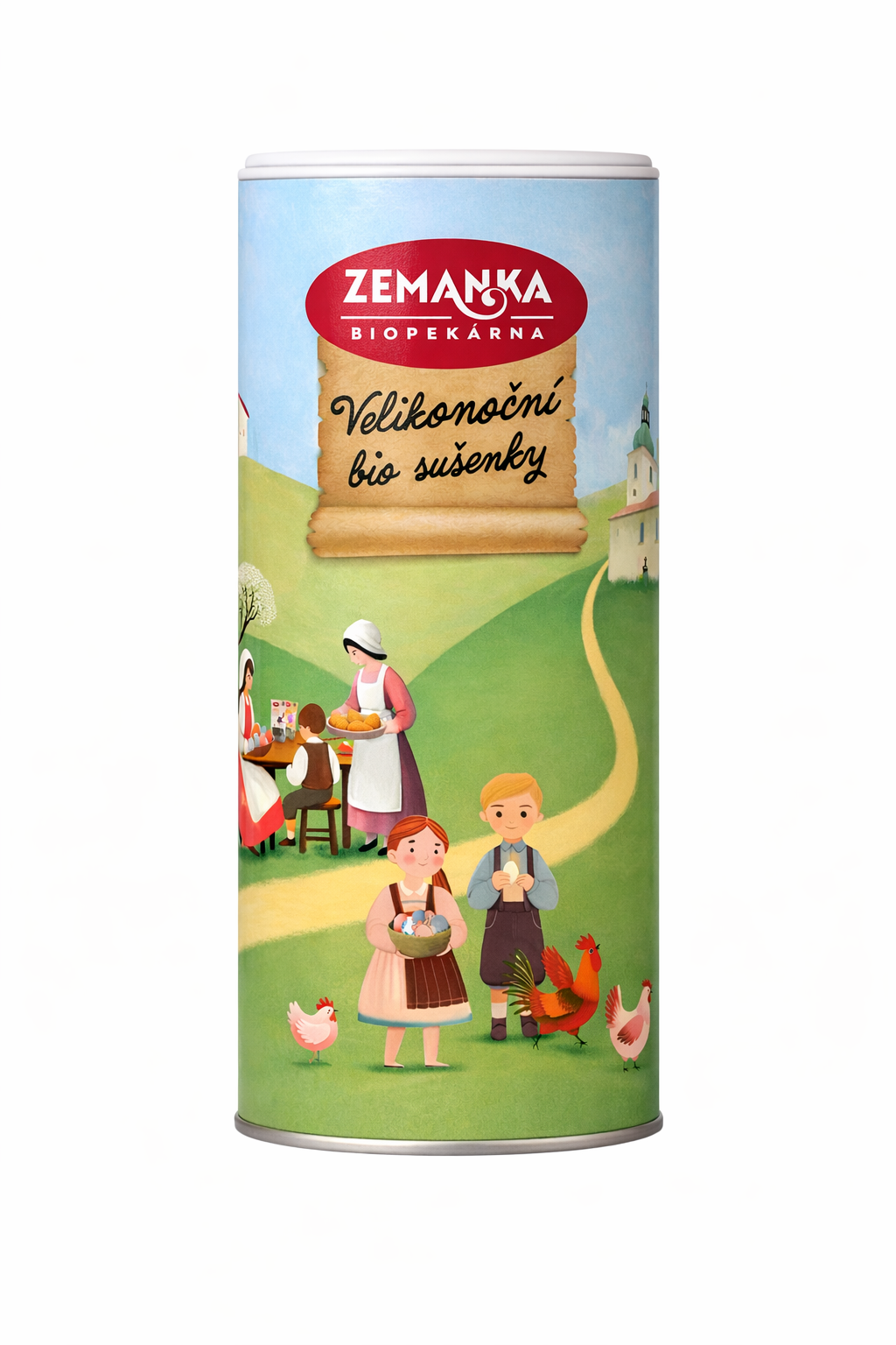 Zemanka Sušenky velikonoční v tubusu BIO (3 x 70 g) - kakaové