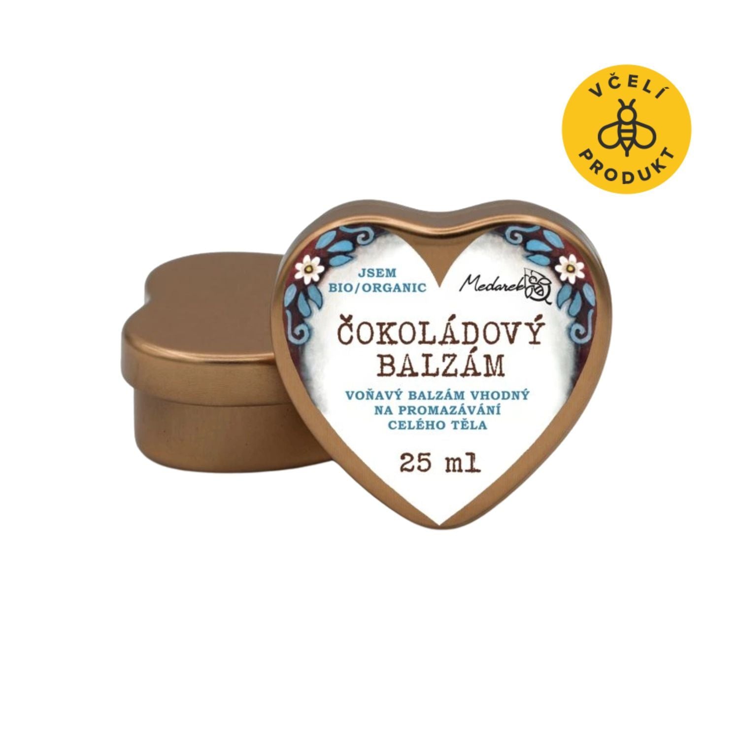 Medarek Čokoládový balzám - srdíčko (25 ml) - výživný a hutný